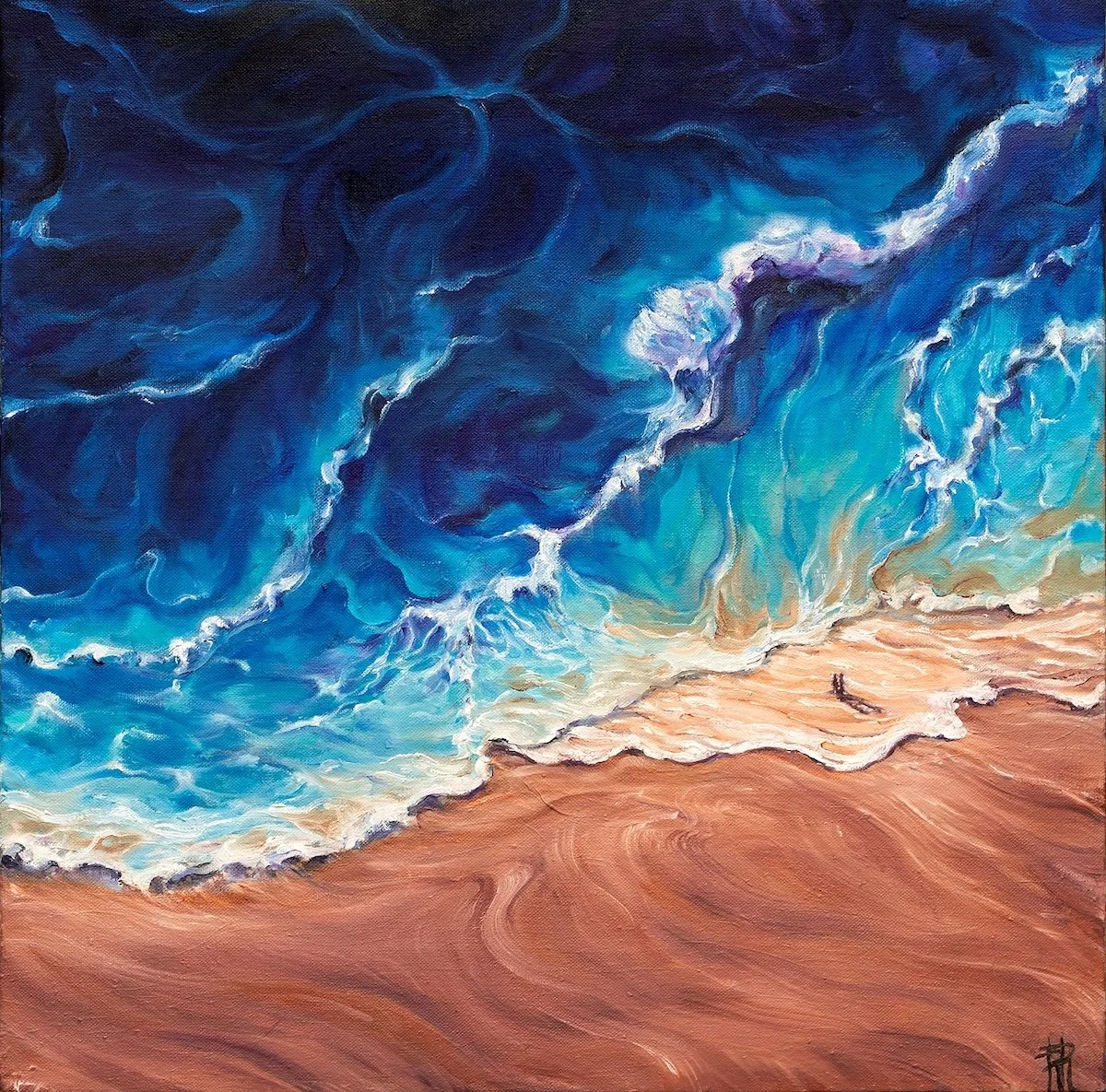 La voûte océanique  | 2025 | oil on canvas | 50 x 50 cm