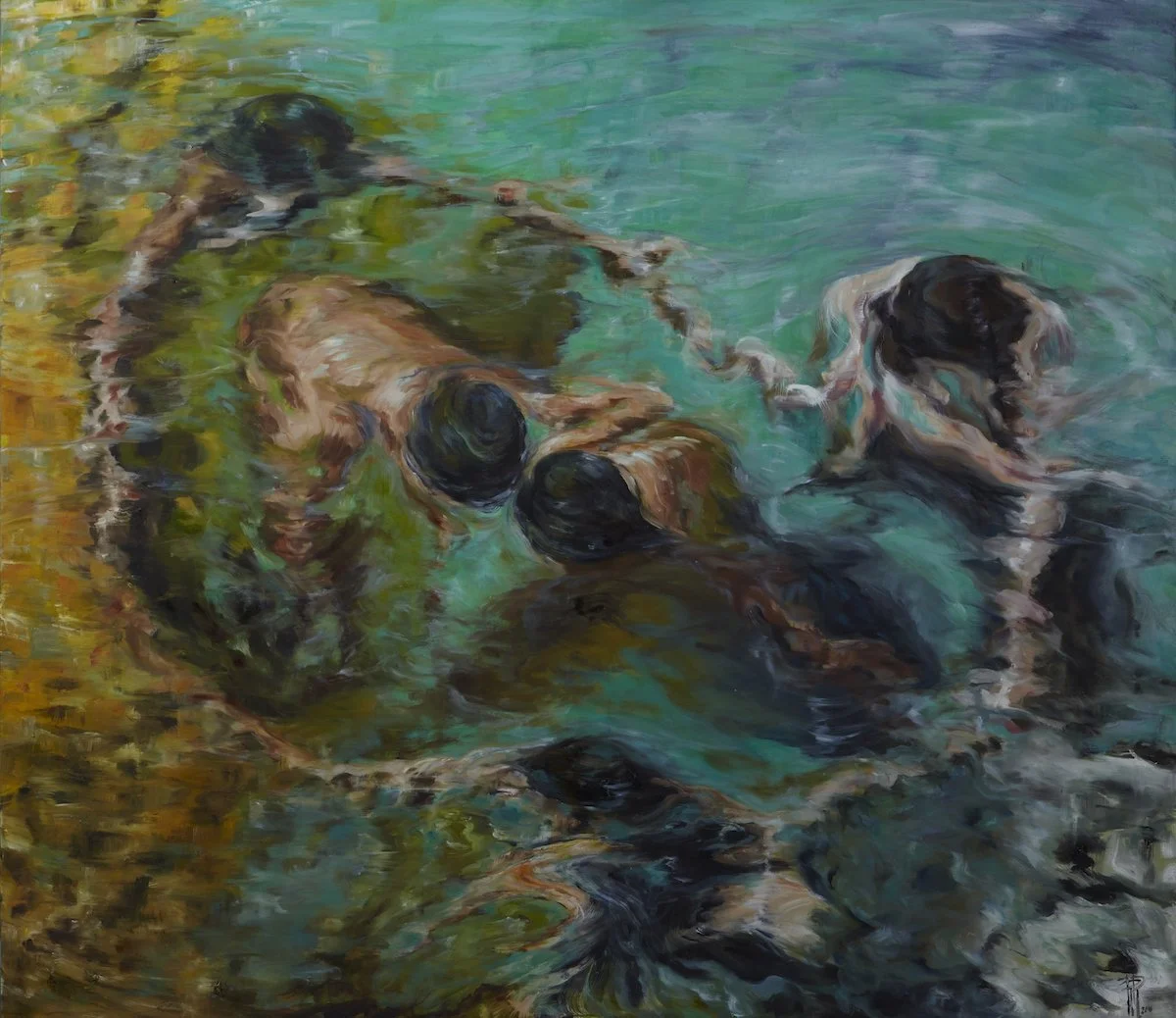 Rencontres III | 2018|  oil on canvas | 130 x 150 cm