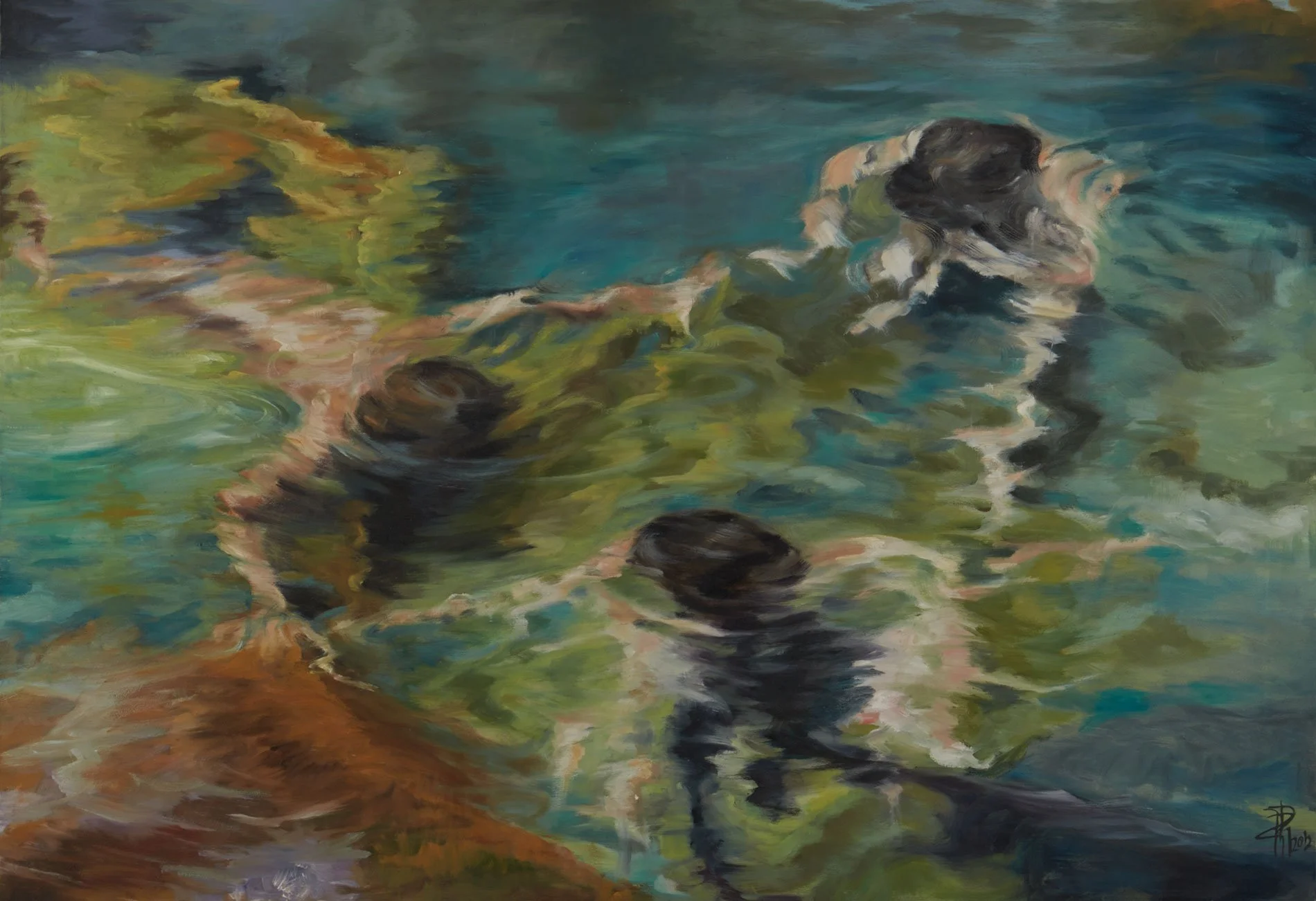 Rencontres II  | 2012 | oil on canvas |   
70 x 100 cm