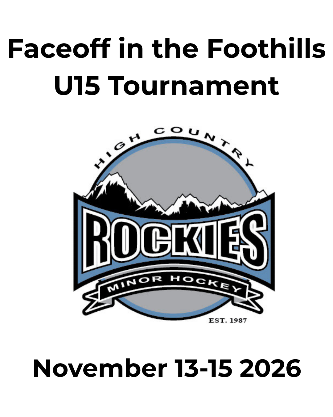Faceoff in the Foothills U15 Tournament