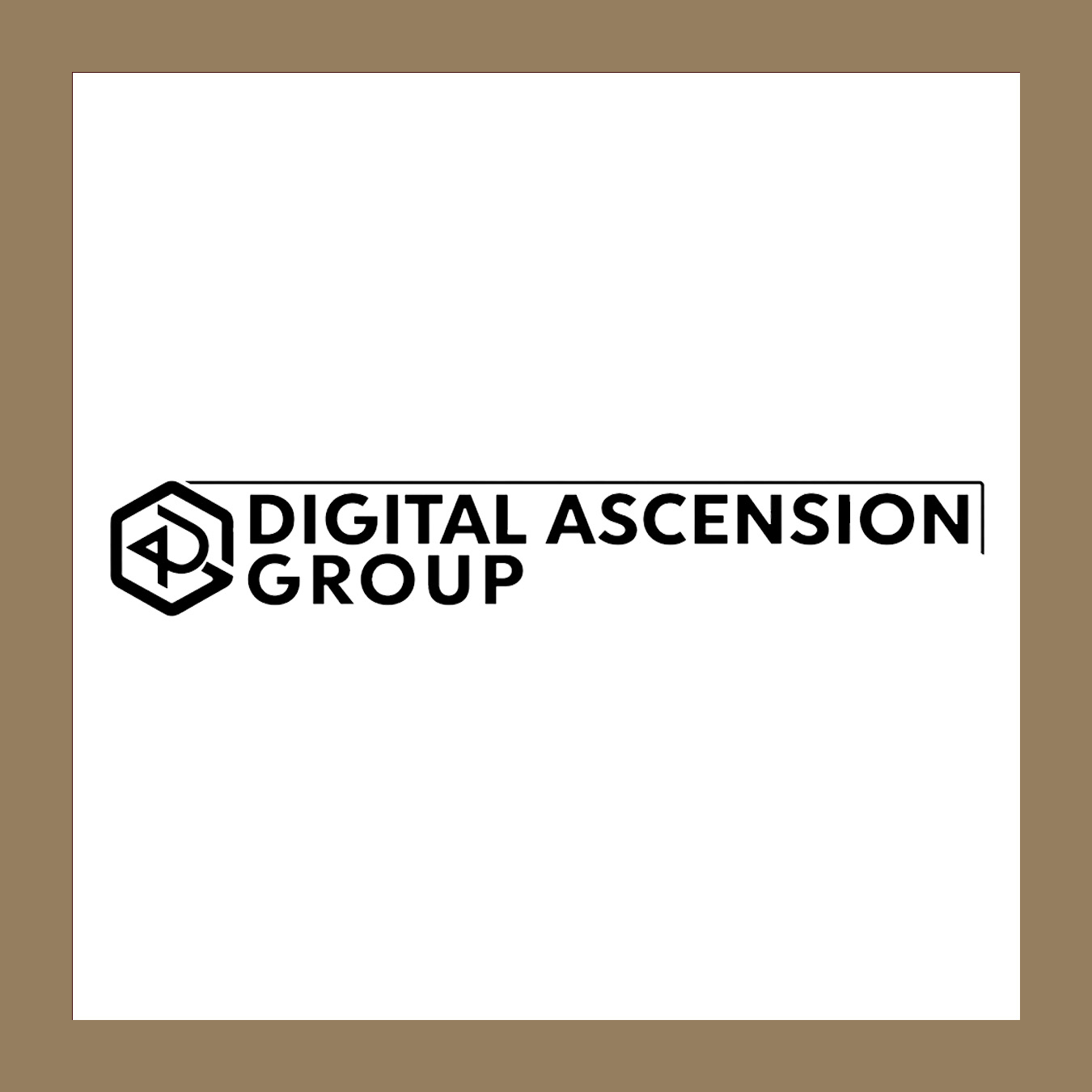 Logo of Digital Ascension Group with a hexagon icon and bold black text