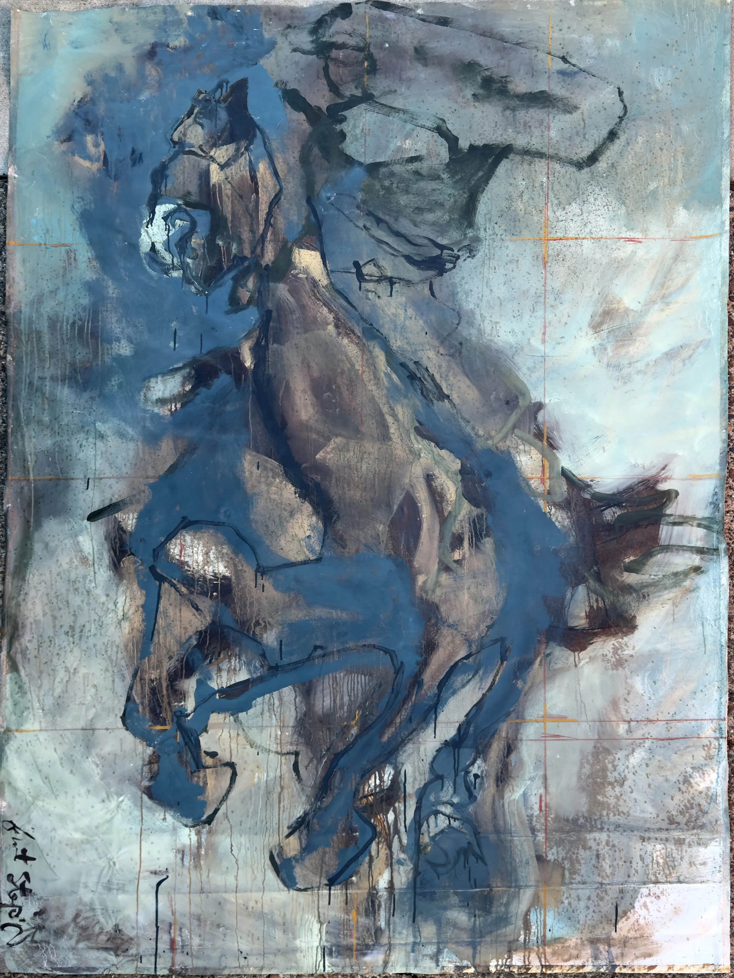 The Ride 100 x 60 in oil on canvas