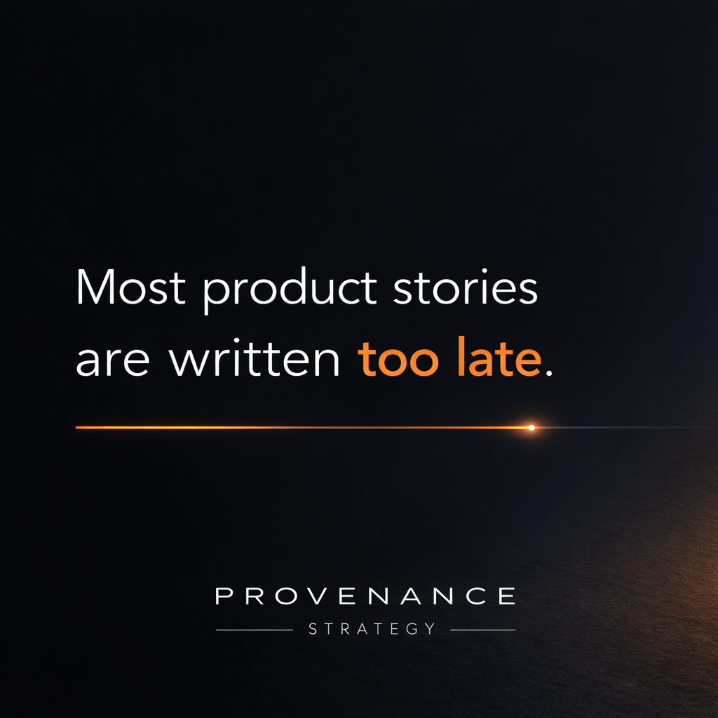 WHY MOST PRODUCT STORIES ARE WRITTEN TOO LATE