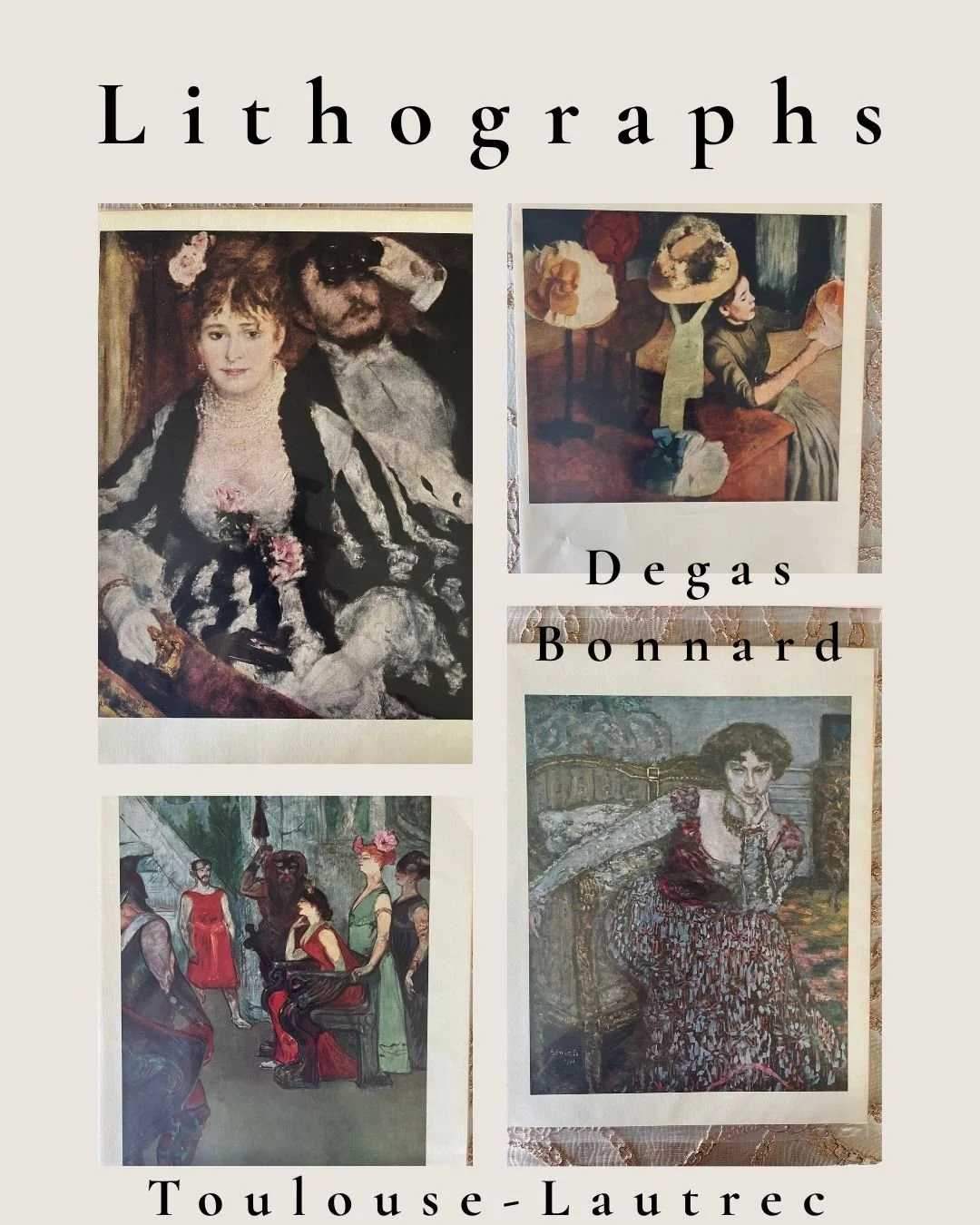 Original Bookplate Lithographs by Impressionist &amp; Post-Impressionist Masters

Introducing a curated collection of original #bookplate #lithographs, showcasing iconic works by Degas, Bonnard, and Toulouse-Lautrec. Each piece, intricately  captures