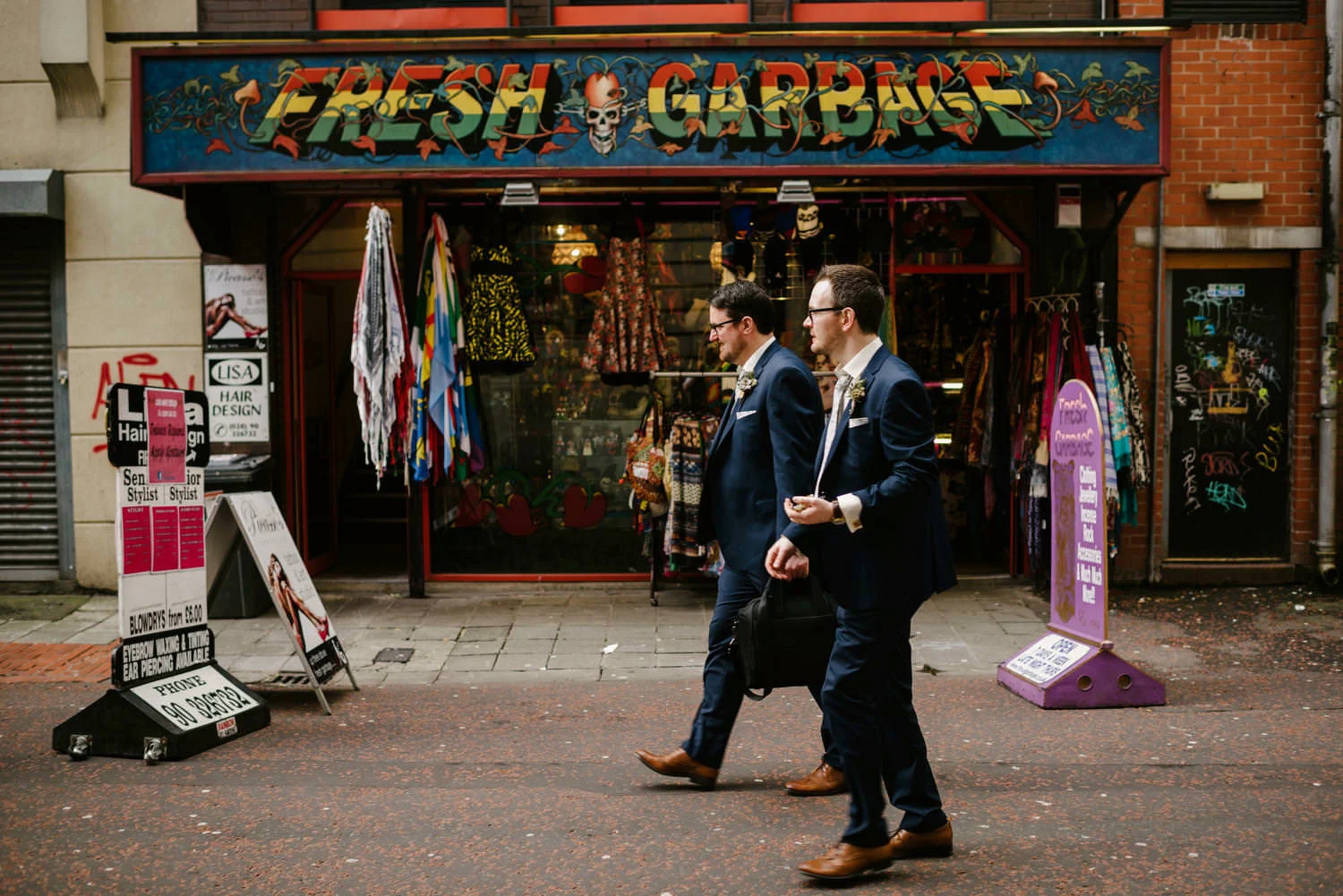  Crumlin Road Gaol Daft Punk Wedding Photos.  Best Wedding Photographers Northern Ireland. 