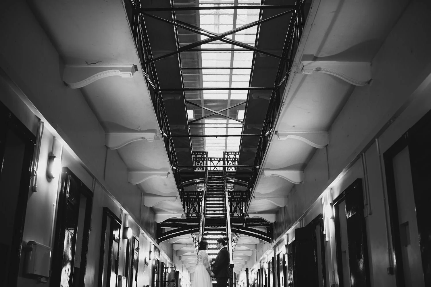  Crumlin Road Gaol Daft Punk Wedding Photos.  Best Wedding Photographers Northern Ireland. 