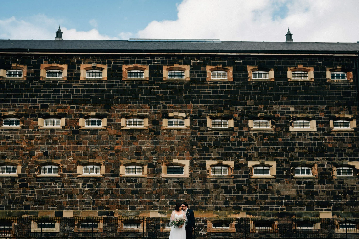  Crumlin Road Gaol Daft Punk Wedding Photos.  Best Wedding Photographers Northern Ireland. 