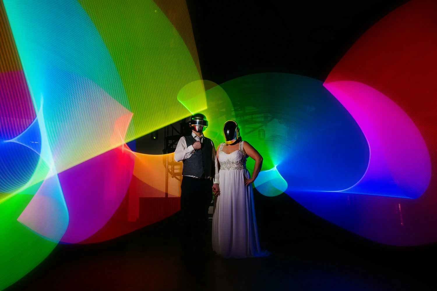  Crumlin Road Gaol Daft Punk Wedding Photos.  Best Wedding Photographers Northern Ireland. 