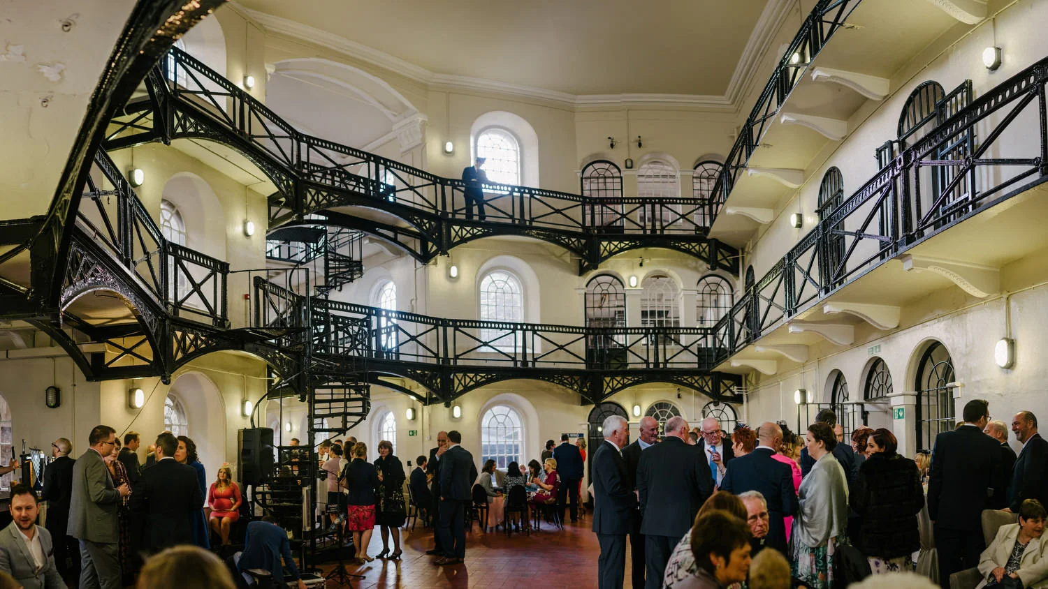  Crumlin Road Gaol Daft Punk Wedding Photos.  Best Wedding Photographers Northern Ireland. 