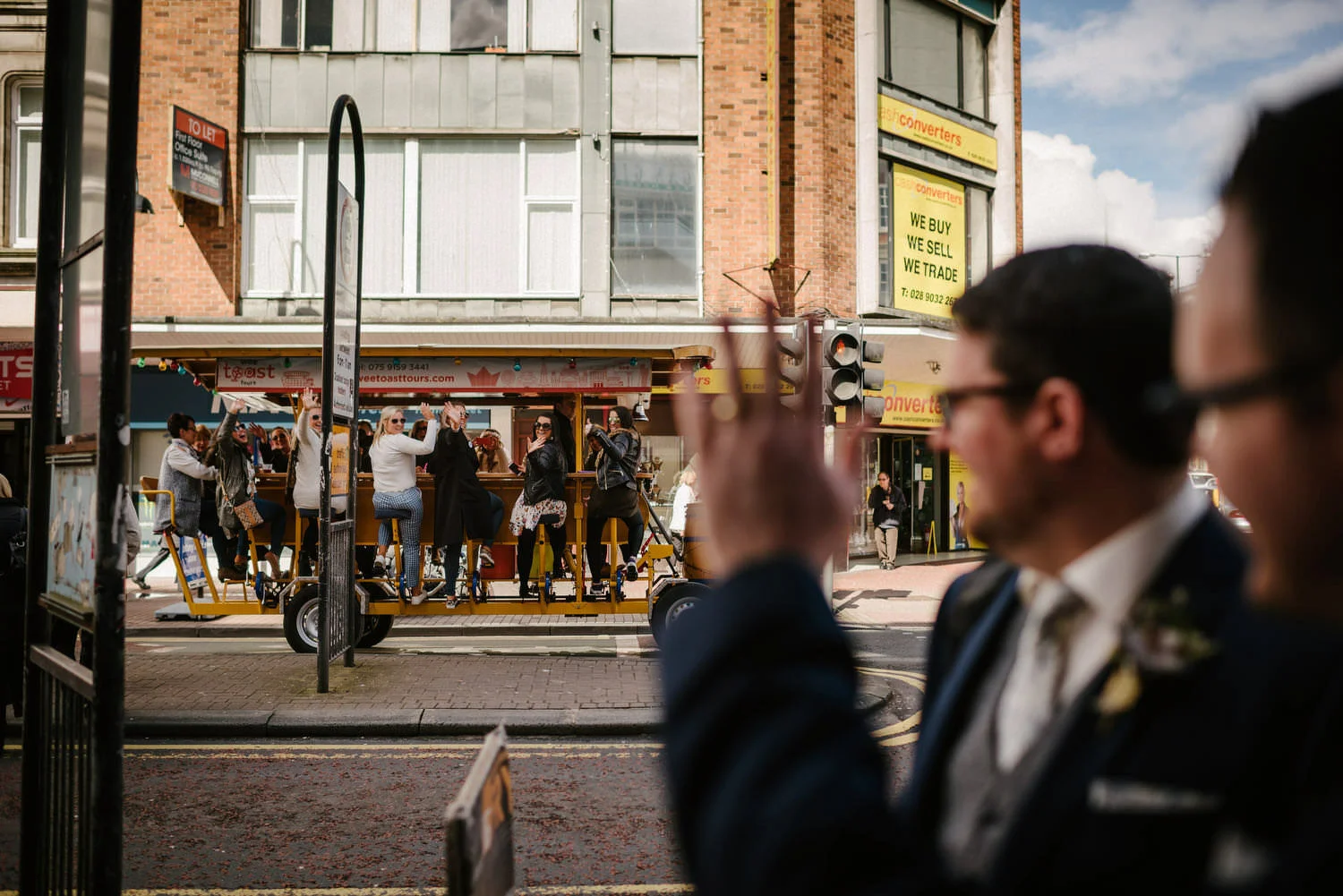  Crumlin Road Gaol Daft Punk Wedding Photos.  Best Wedding Photographers Northern Ireland. 