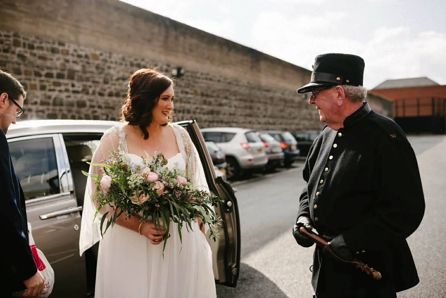  Crumlin Road Gaol Daft Punk Wedding Photos.  Best Wedding Photographers Northern Ireland. 