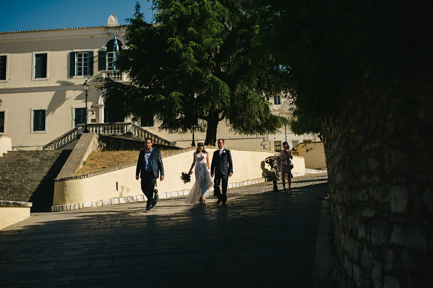  Eva and Stathis Corfu Wedding Photos, Danilia Village film location of the Durrells. English speaking wedding photographers Greece, Corfu. 