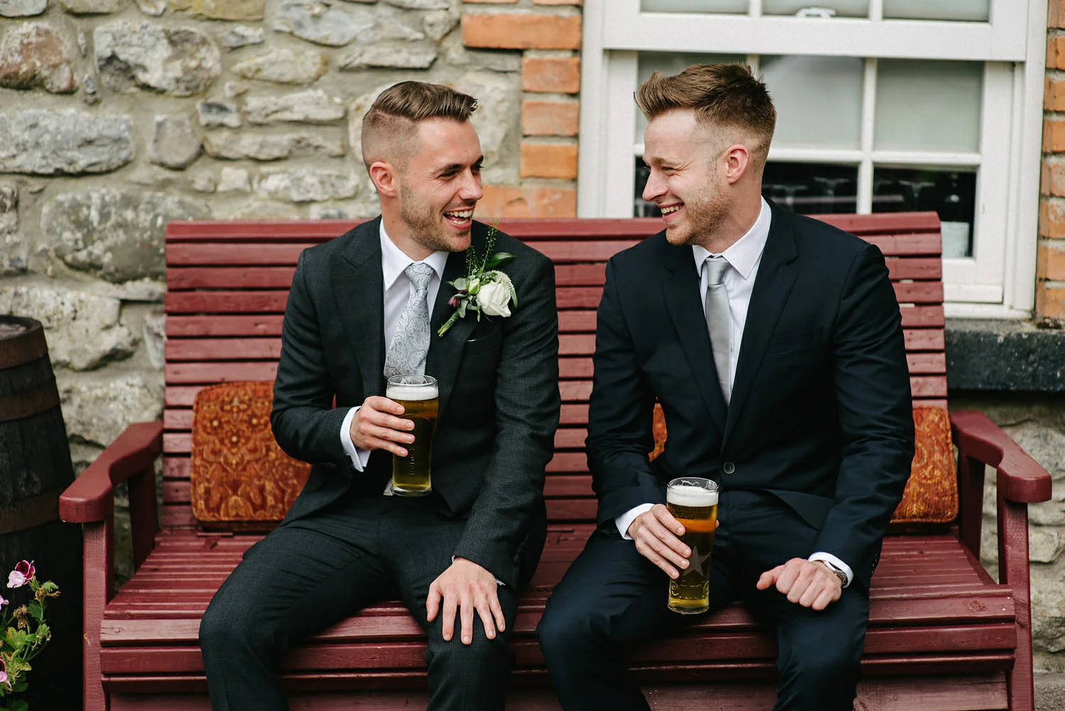  Wedding Photographers Northern Ireland and Destination Simple Tapestry. Wedding Photos at Ballymagarvey Village, Ireland, Guinness, Irish wedding, summer, humanist wedding 