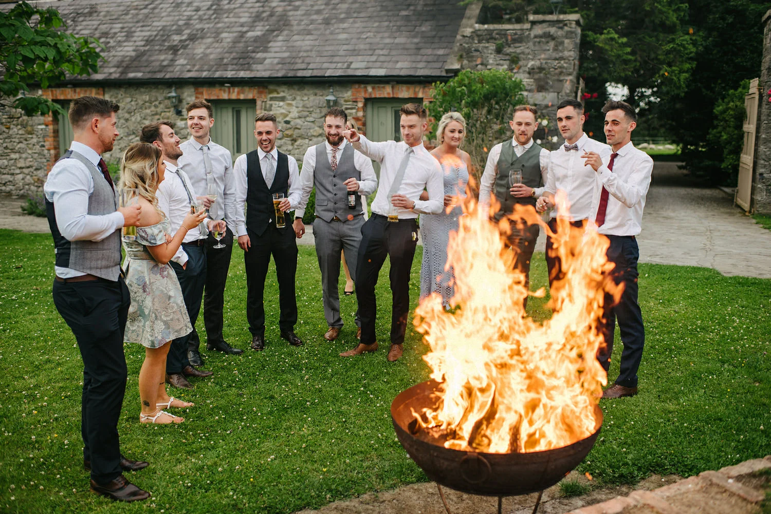  Wedding Photographers Northern Ireland and Destination Simple Tapestry. Wedding Photos at Ballymagarvey Village, Ireland, Guinness, Irish wedding, summer, humanist wedding 