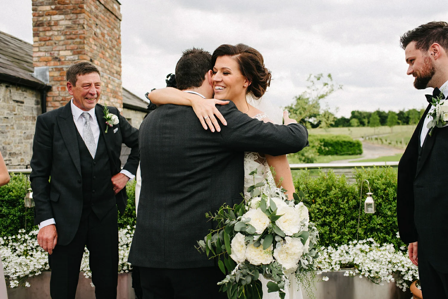  Wedding Photographers Northern Ireland and Destination Simple Tapestry. Wedding Photos at Ballymagarvey Village, Ireland, Guinness, Irish wedding, summer, humanist wedding 
