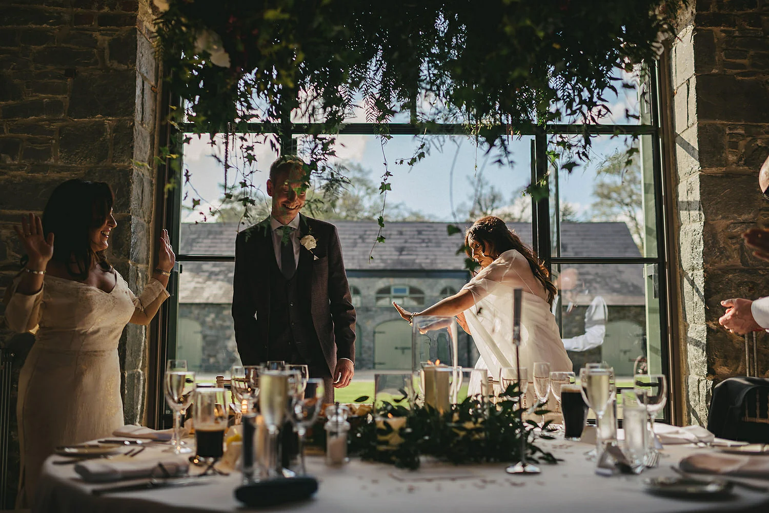  The Carriage Rooms at Montalto Wedding Photos. Humanist Wedding Northern Ireland 