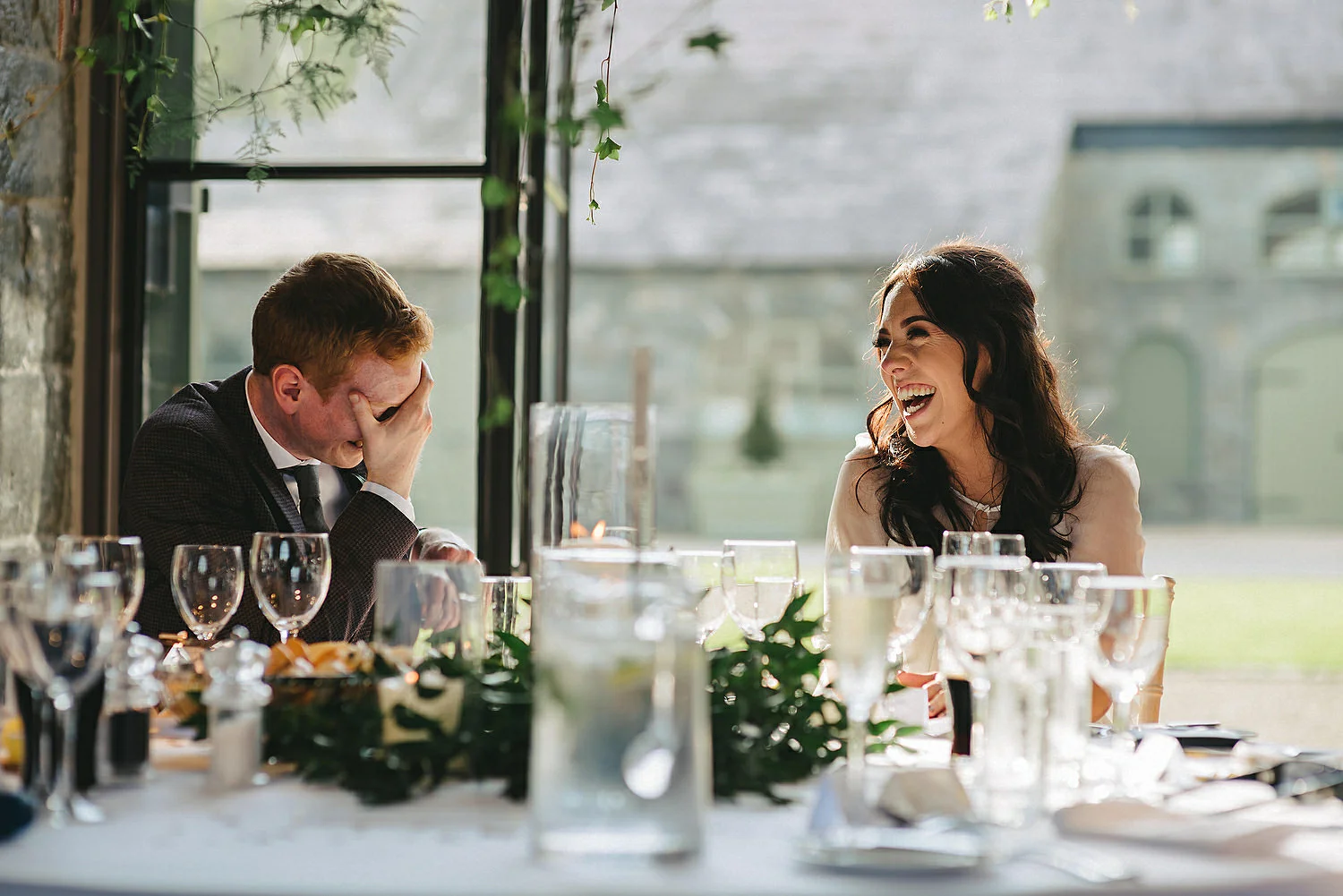  The Carriage Rooms at Montalto Wedding Photos. Humanist Wedding Northern Ireland 