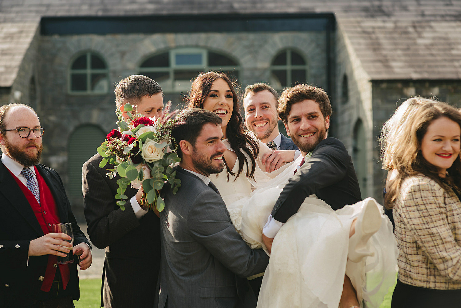  The Carriage Rooms at Montalto Wedding Photos. Humanist Wedding Northern Ireland 