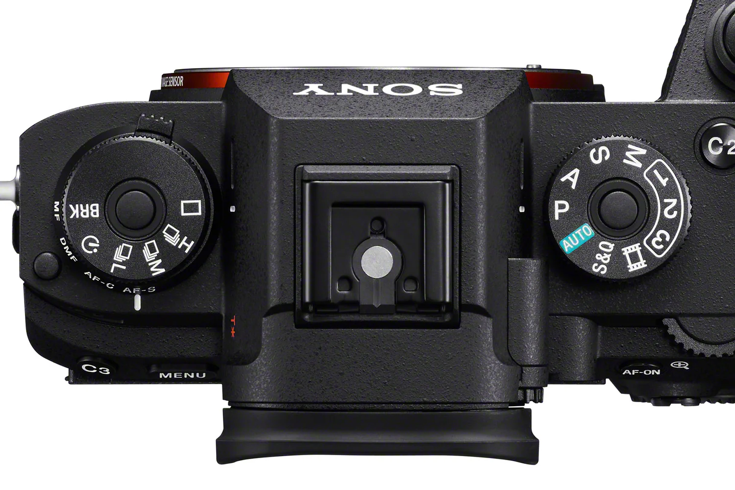The Sony A9 has a Drive select wheel which the A7III lacks.