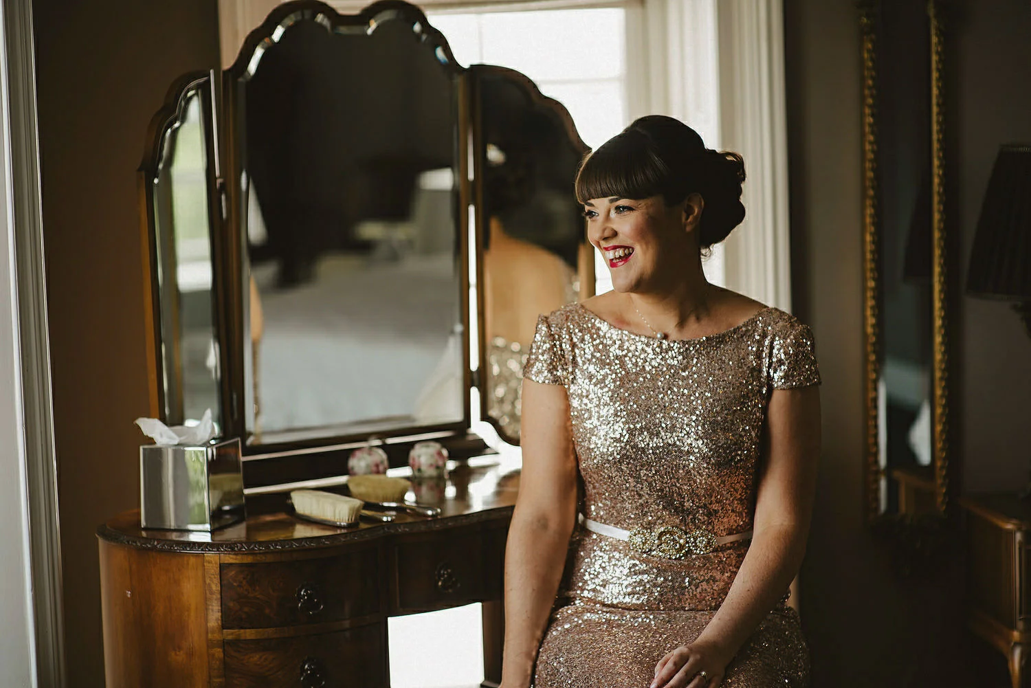  Clonabreany House Wedding, Best Irish Wedding Photographers, Dinosaur themed wedding, alternative wedding dress, first look 