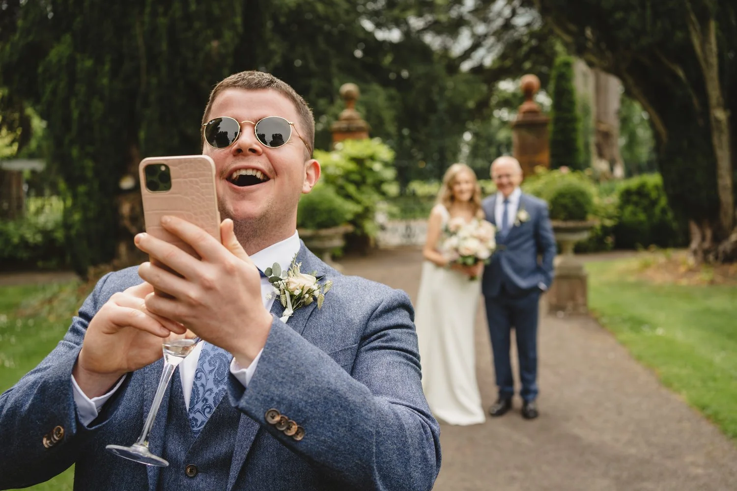  Catriona and Kevin’s gorgeous wedding in Tankardstown House.   