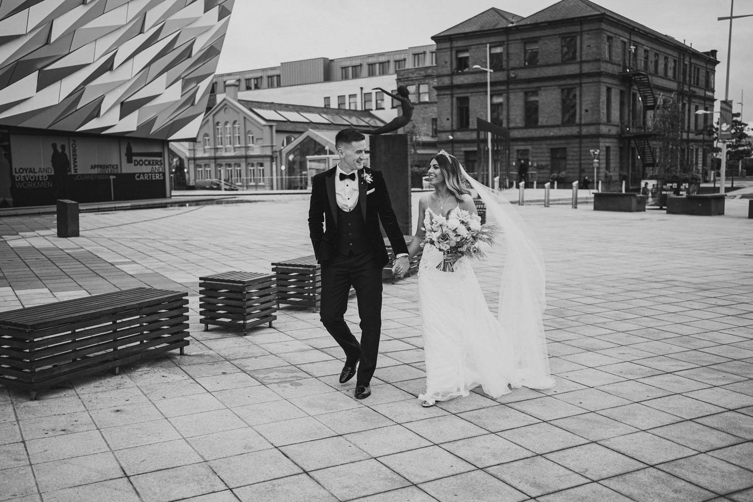  Shannon and Aaron’s beautiful Humanist Wedding in the Drawing Room at Titanic hotel in Belfast.  Their celebrant was the Amazing Laura Fitzsimons from Humanists UK.  