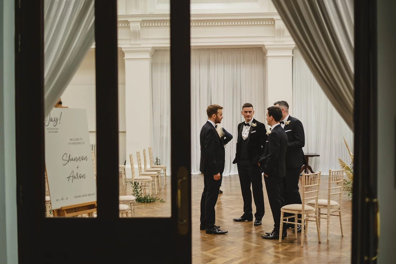  Shannon and Aaron’s beautiful Humanist Wedding in the Drawing Room at Titanic hotel in Belfast.  Their celebrant was the Amazing Laura Fitzsimons from Humanists UK.  