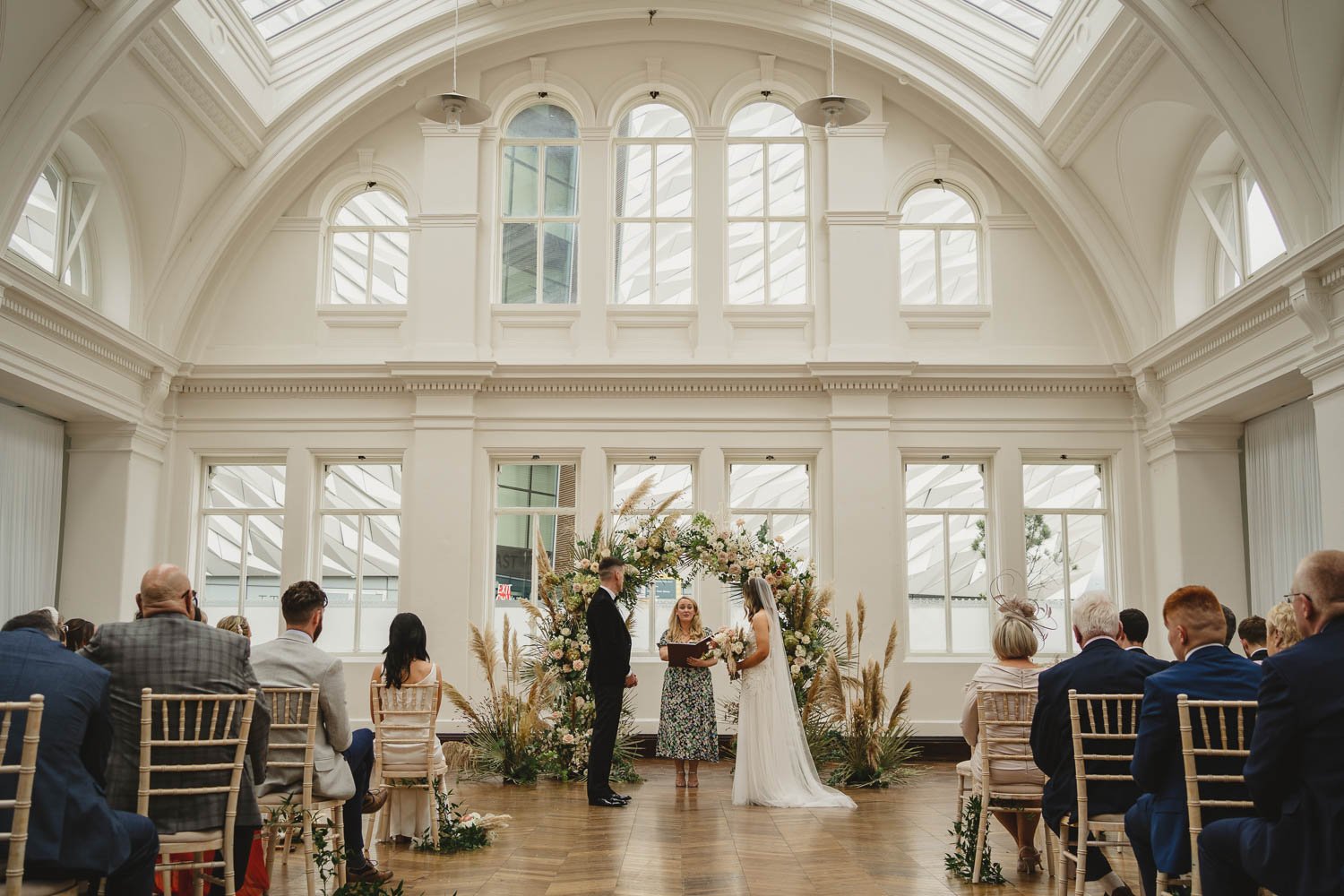  Shannon and Aaron’s beautiful Humanist Wedding in the Drawing Room at Titanic hotel in Belfast.  Their celebrant was the Amazing Laura Fitzsimons from Humanists UK.  