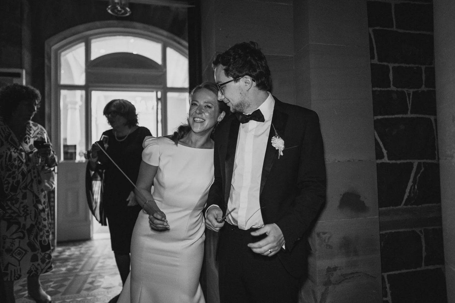  Anna and Josh’s gorgeous Autumn wedding in Omagh Meeting House at Cultra, with photos afterwards in the Ulster Folk and Transport Museum. The reception was in Cultra House with sparklers, sax and shenanigans! 