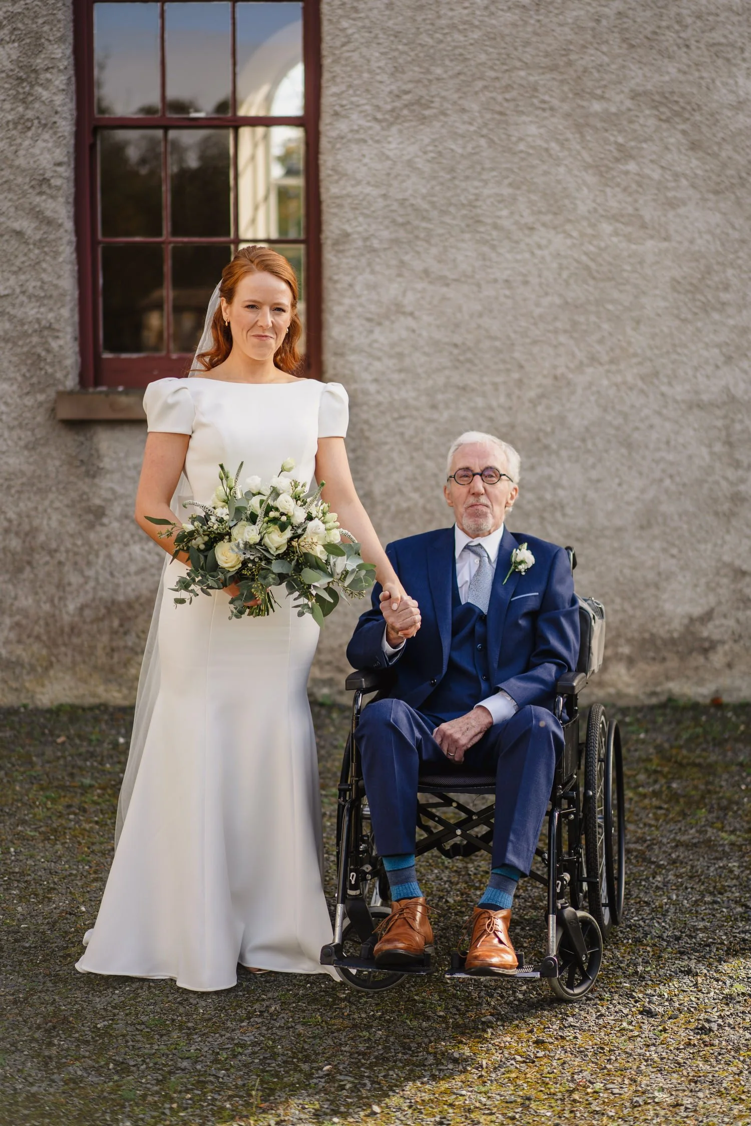  Anna and Josh’s gorgeous Autumn wedding in Omagh Meeting House at Cultra, with photos afterwards in the Ulster Folk and Transport Museum. The reception was in Cultra House with sparklers, sax and shenanigans! 
