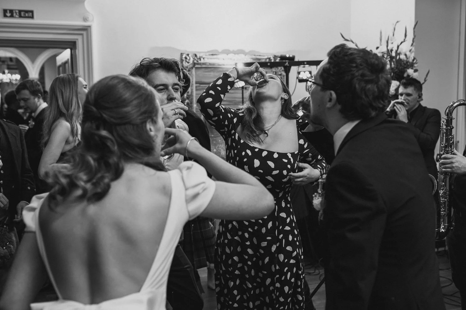  Anna and Josh’s gorgeous Autumn wedding in Omagh Meeting House at Cultra, with photos afterwards in the Ulster Folk and Transport Museum. The reception was in Cultra House with sparklers, sax and shenanigans! 