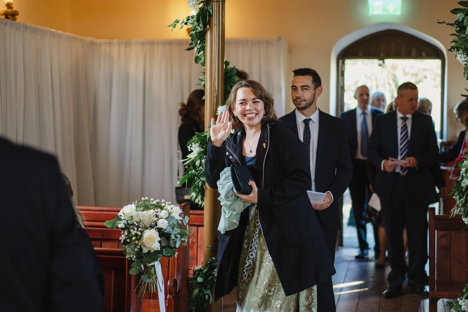  Anna and Josh’s gorgeous Autumn wedding in Omagh Meeting House at Cultra, with photos afterwards in the Ulster Folk and Transport Museum. The reception was in Cultra House with sparklers, sax and shenanigans! 