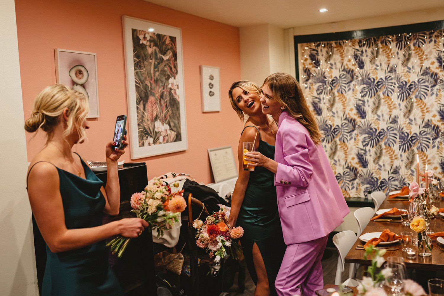  Laura and Alex from Inbetween Days photography got married in Brighton in 2021. They got ready in the Grand Hotel Brighton with a same-sex wedding ceremony in Brighton Town Hall.  A dinner with close friends in Med Brighton was followed by a LOT of 