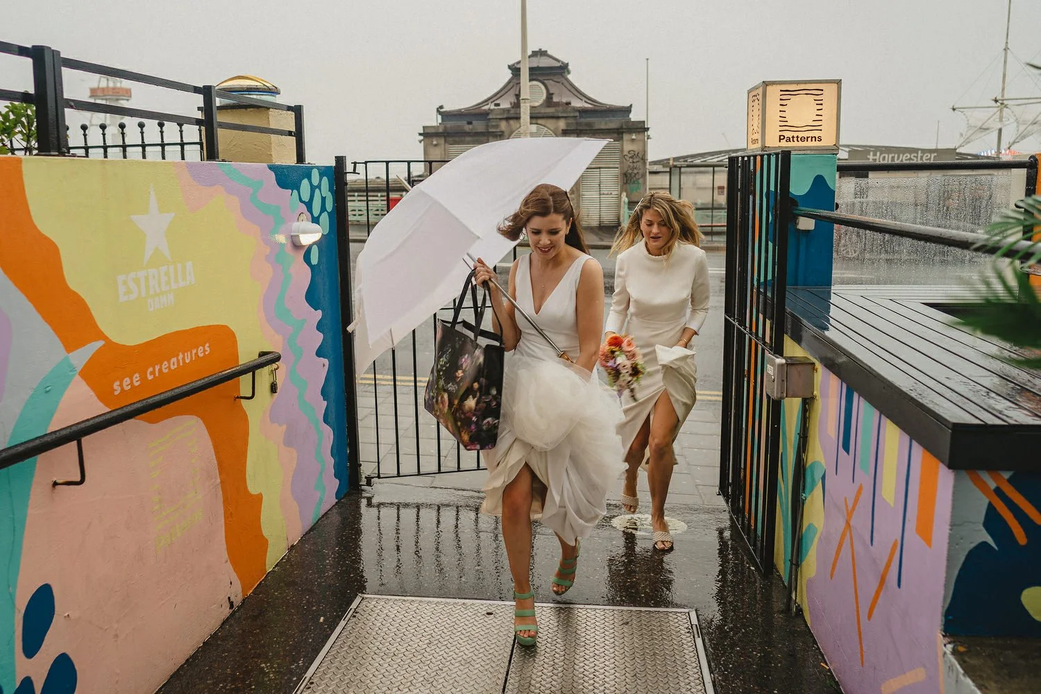  Laura and Alex from Inbetween Days photography got married in Brighton in 2021. They got ready in the Grand Hotel Brighton with a same-sex wedding ceremony in Brighton Town Hall.  A dinner with close friends in Med Brighton was followed by a LOT of 