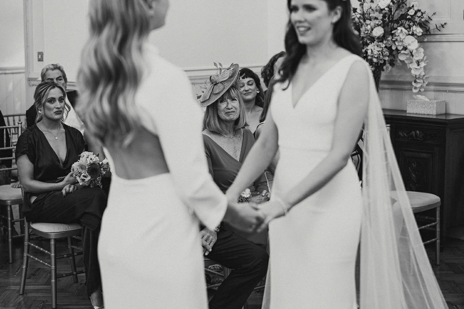  Laura and Alex from Inbetween Days photography got married in Brighton in 2021. They got ready in the Grand Hotel Brighton with a same-sex wedding ceremony in Brighton Town Hall.  A dinner with close friends in Med Brighton was followed by a LOT of 