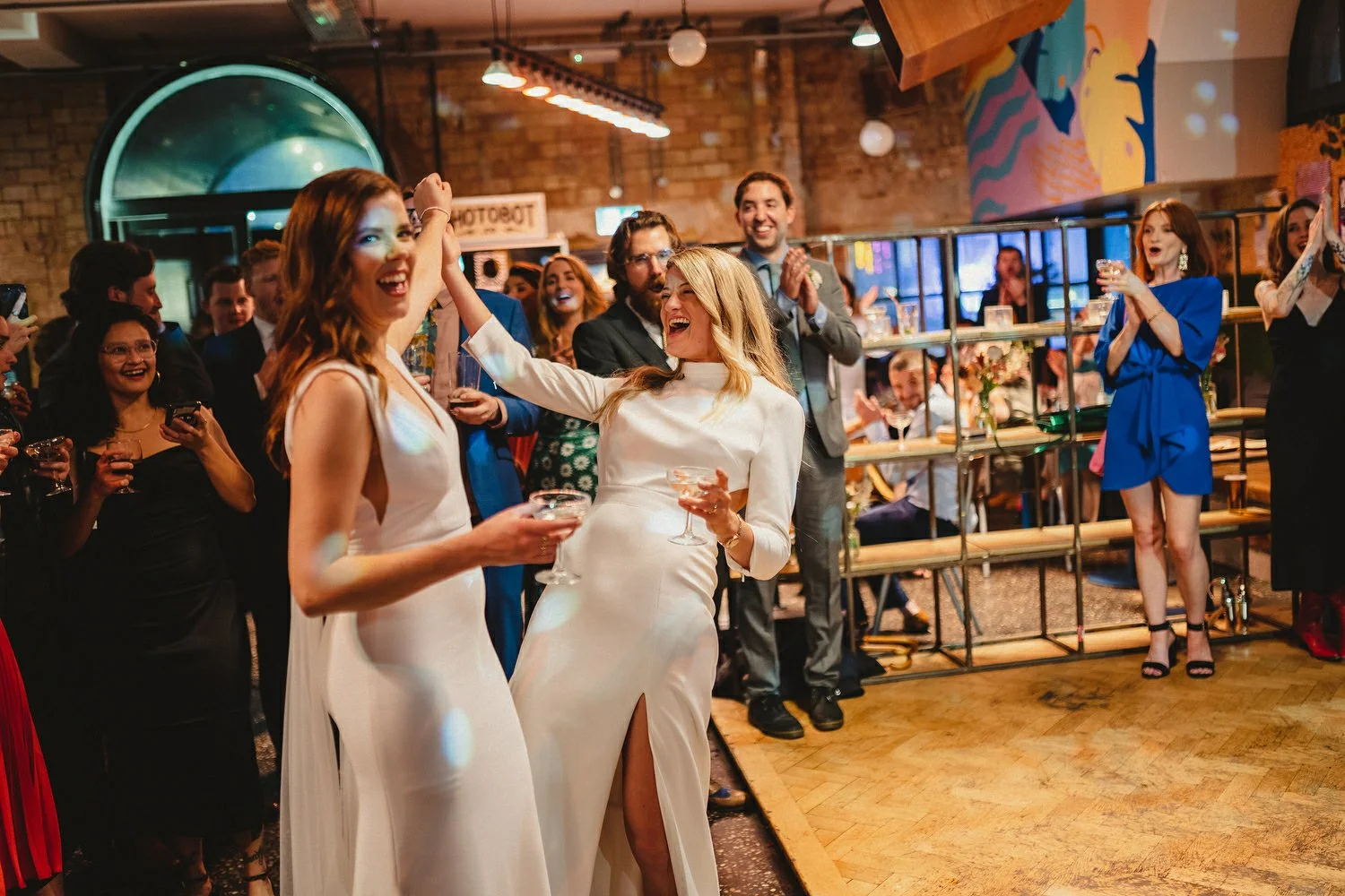  Laura and Alex from Inbetween Days photography got married in Brighton in 2021. They got ready in the Grand Hotel Brighton with a same-sex wedding ceremony in Brighton Town Hall.  A dinner with close friends in Med Brighton was followed by a LOT of 