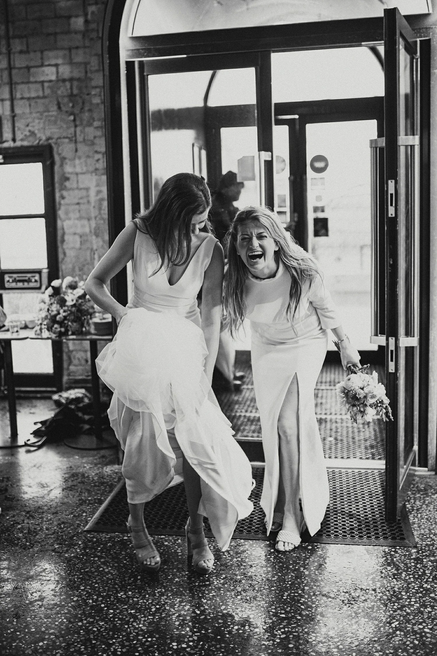  Laura and Alex from Inbetween Days photography got married in Brighton in 2021. They got ready in the Grand Hotel Brighton with a same-sex wedding ceremony in Brighton Town Hall.  A dinner with close friends in Med Brighton was followed by a LOT of 