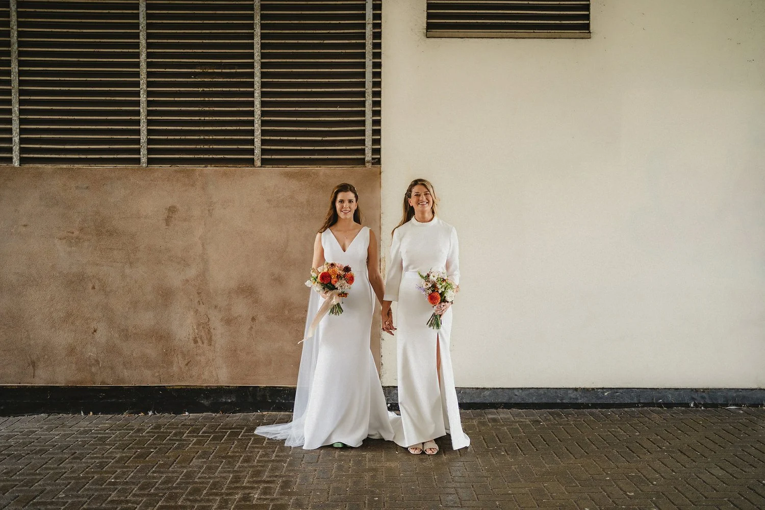  Laura and Alex from Inbetween Days photography got married in Brighton in 2021. They got ready in the Grand Hotel Brighton with a same-sex wedding ceremony in Brighton Town Hall.  A dinner with close friends in Med Brighton was followed by a LOT of 