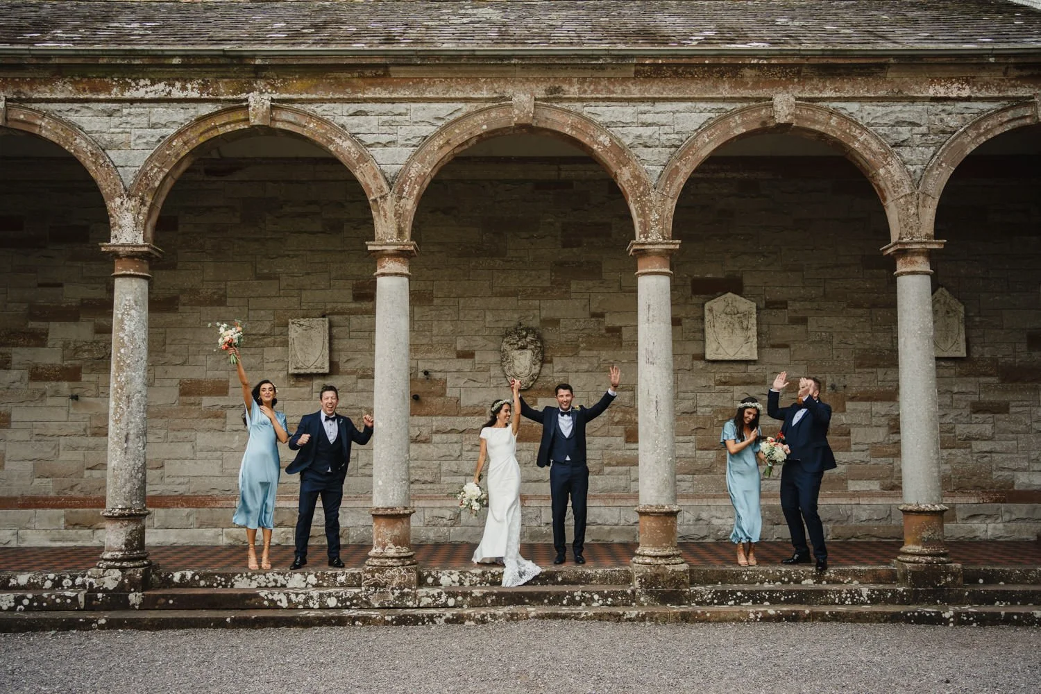  Beth Bradley and Colm Hicks wedding in the Sacred Heart Church in Omagh with wedding reception in Castle Leslie Estate in Glaslough, Monaghan.  Entertainment by Jazz Gazette and The Rare Aul Stuff 