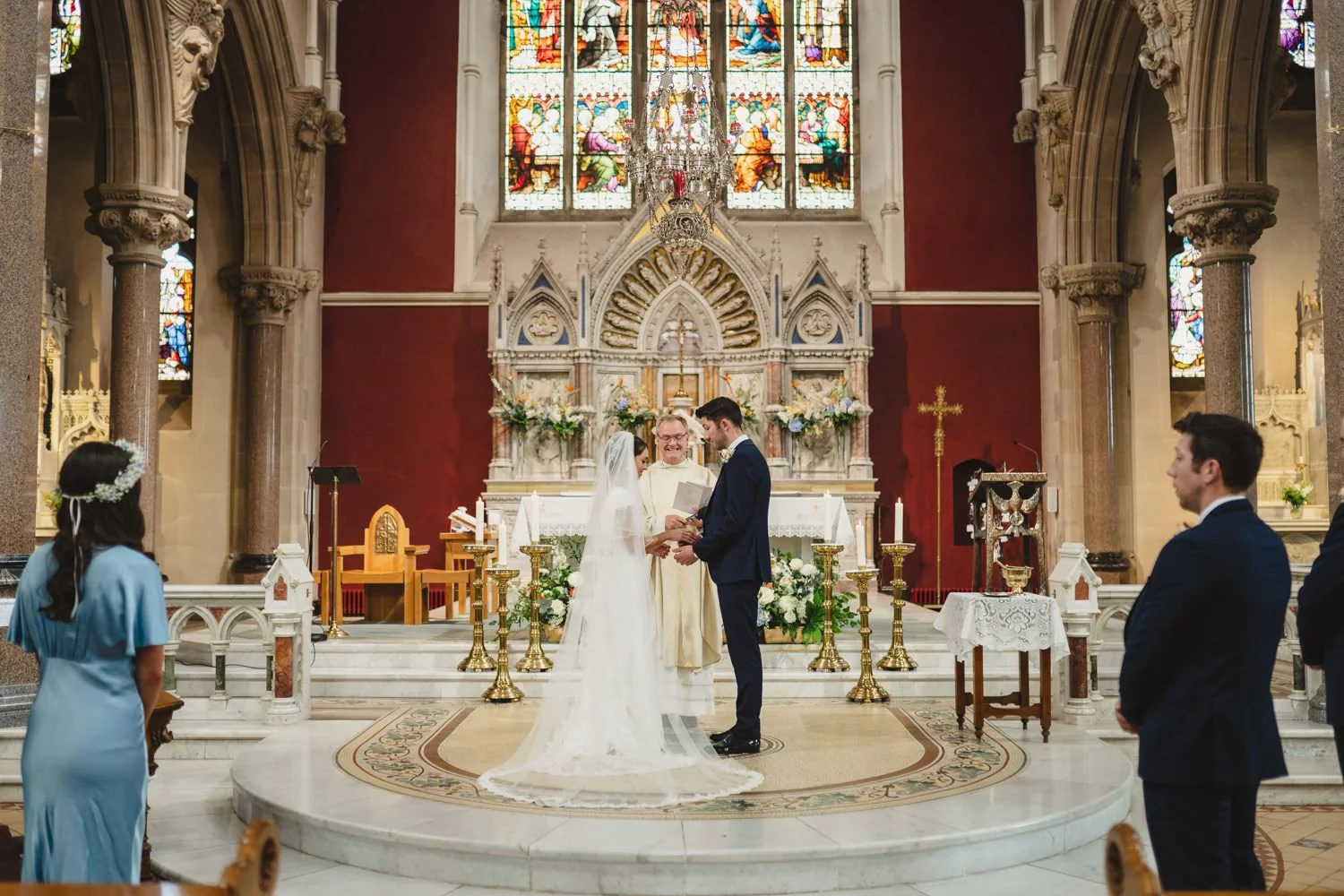  Beth Bradley and Colm Hicks wedding in the Sacred Heart Church in Omagh with wedding reception in Castle Leslie Estate in Glaslough, Monaghan.  Entertainment by Jazz Gazette and The Rare Aul Stuff 