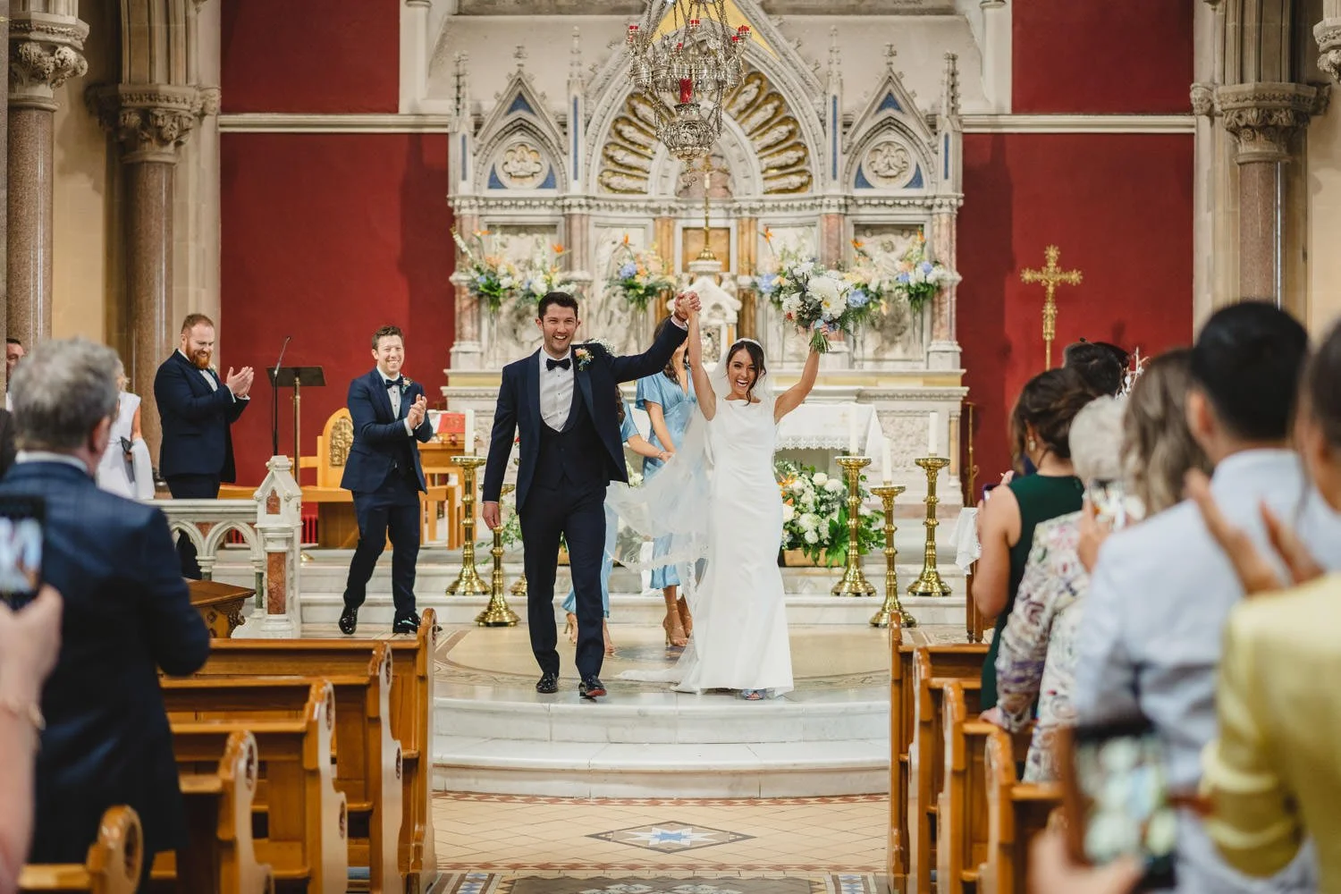  Beth Bradley and Colm Hicks wedding in the Sacred Heart Church in Omagh with wedding reception in Castle Leslie Estate in Glaslough, Monaghan.  Entertainment by Jazz Gazette and The Rare Aul Stuff 