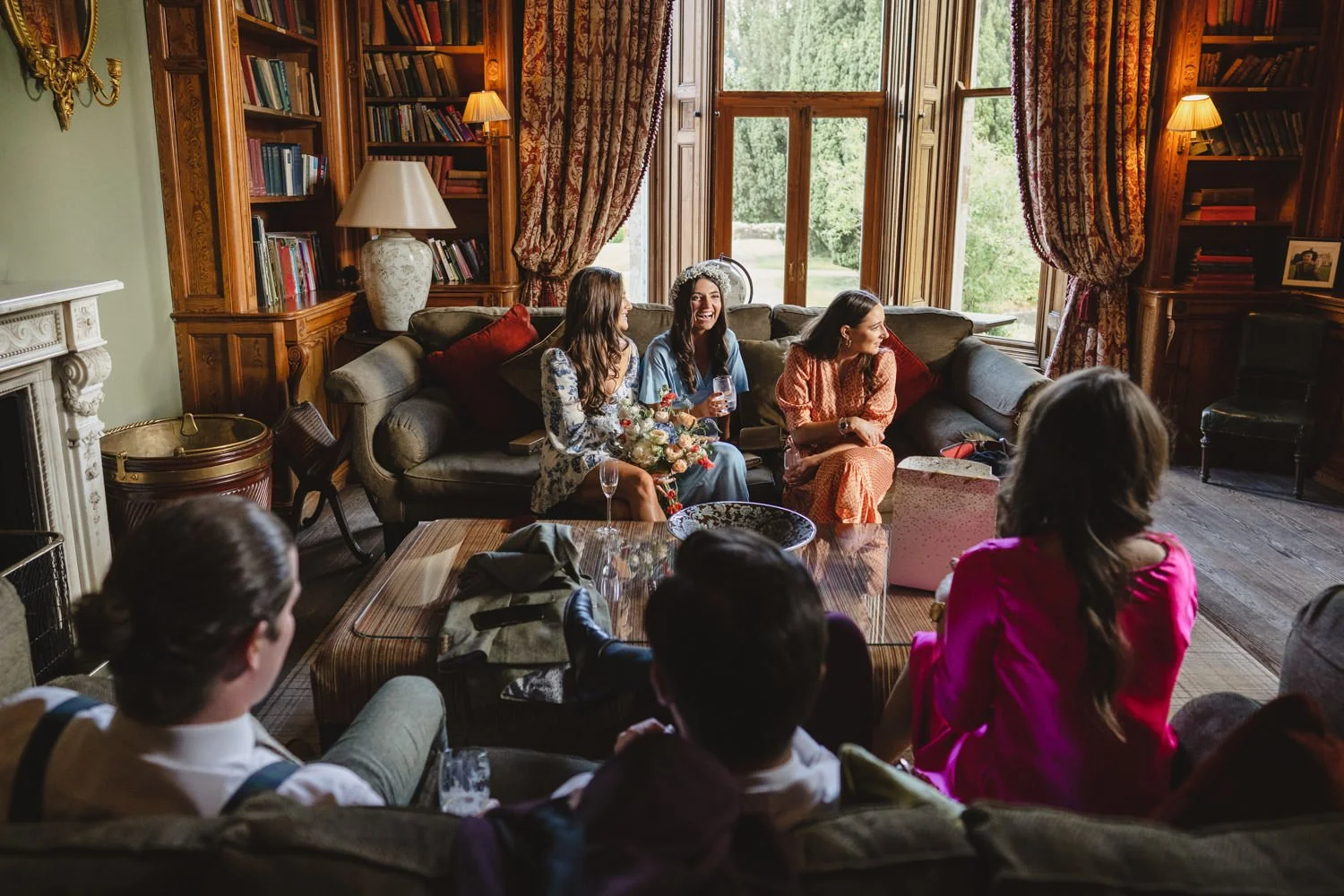  Beth Bradley and Colm Hicks wedding in the Sacred Heart Church in Omagh with wedding reception in Castle Leslie Estate in Glaslough, Monaghan.  Entertainment by Jazz Gazette and The Rare Aul Stuff 