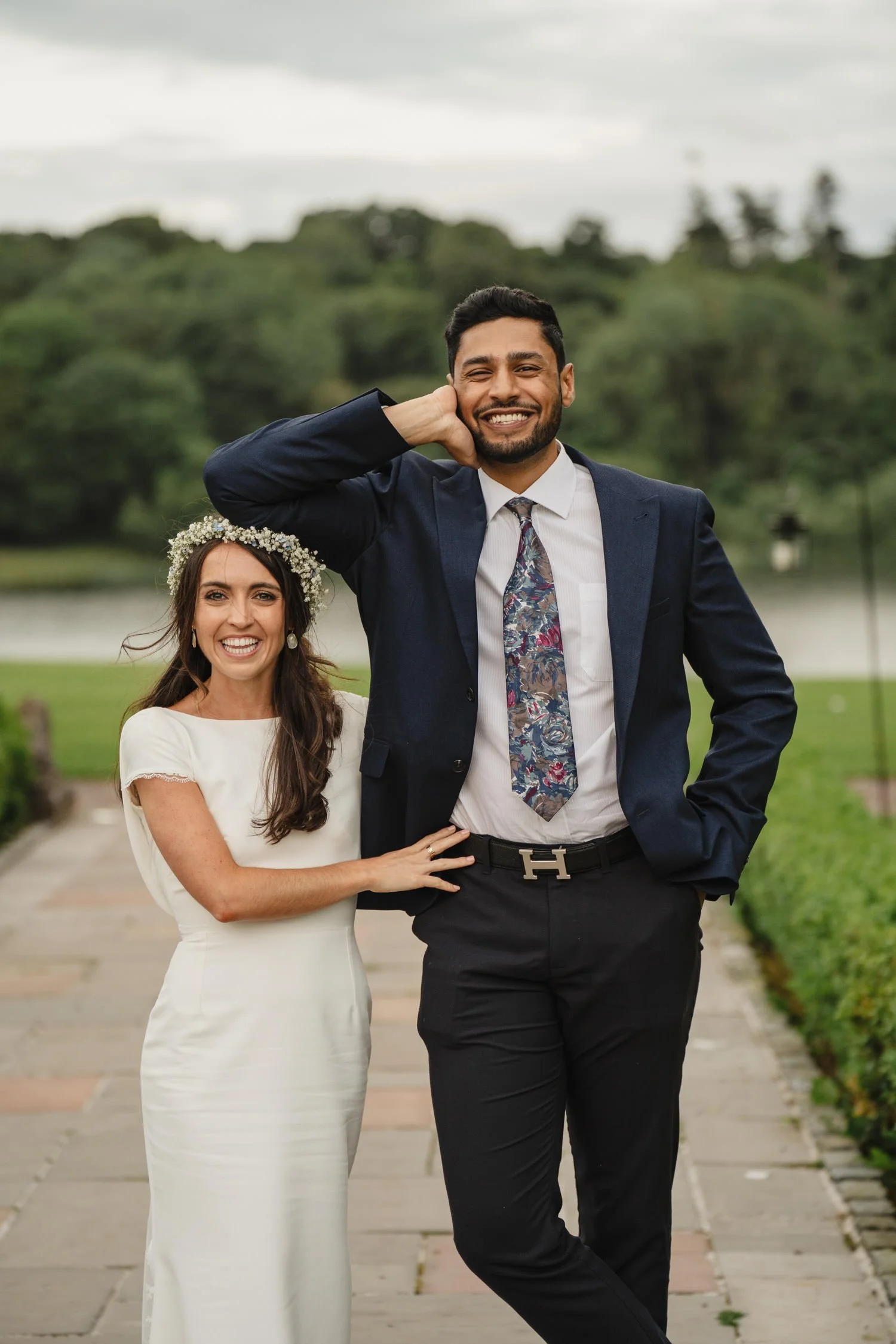  Beth Bradley and Colm Hicks wedding in the Sacred Heart Church in Omagh with wedding reception in Castle Leslie Estate in Glaslough, Monaghan.  Entertainment by Jazz Gazette and The Rare Aul Stuff 