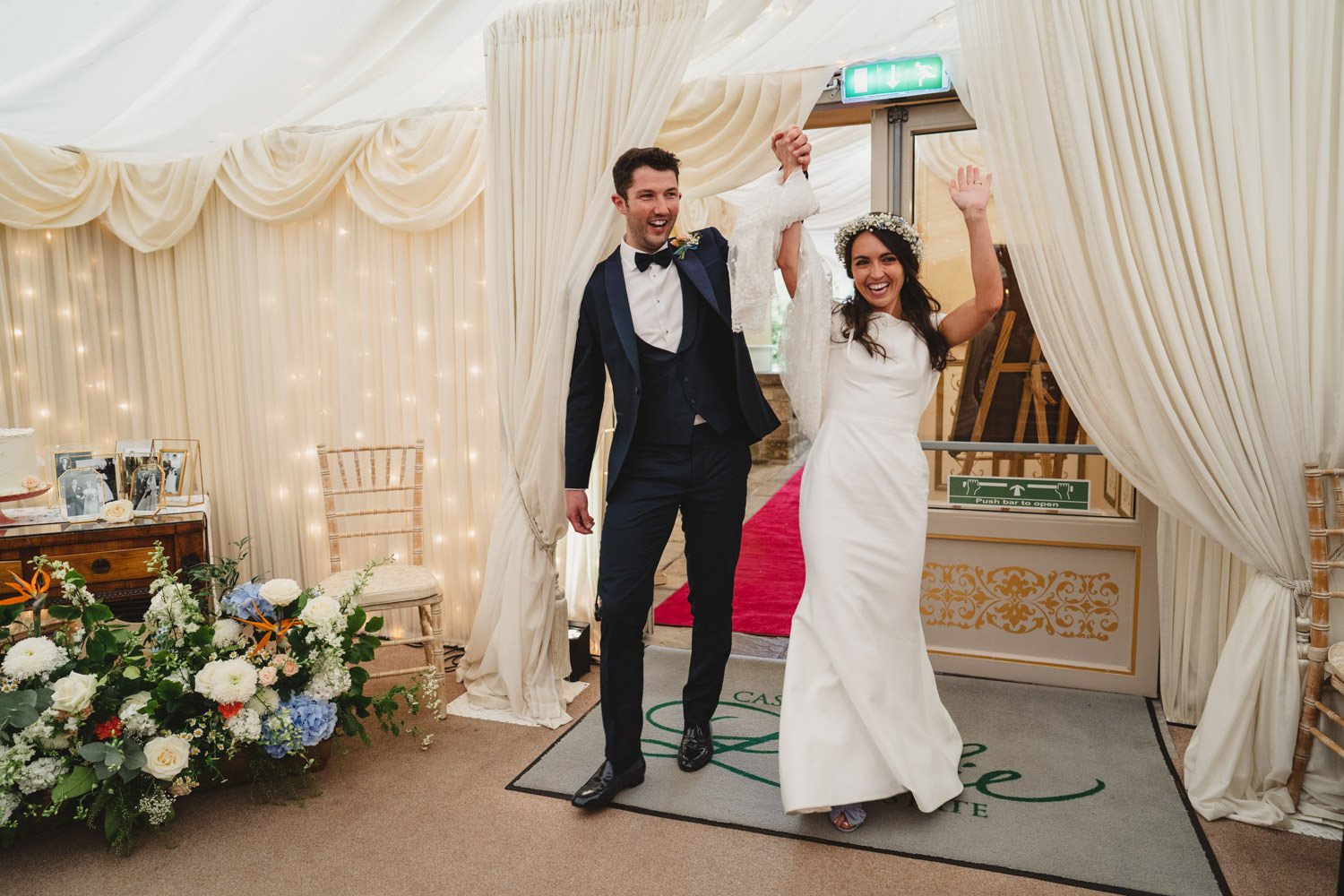  Beth Bradley and Colm Hicks wedding in the Sacred Heart Church in Omagh with wedding reception in Castle Leslie Estate in Glaslough, Monaghan.  Entertainment by Jazz Gazette and The Rare Aul Stuff 