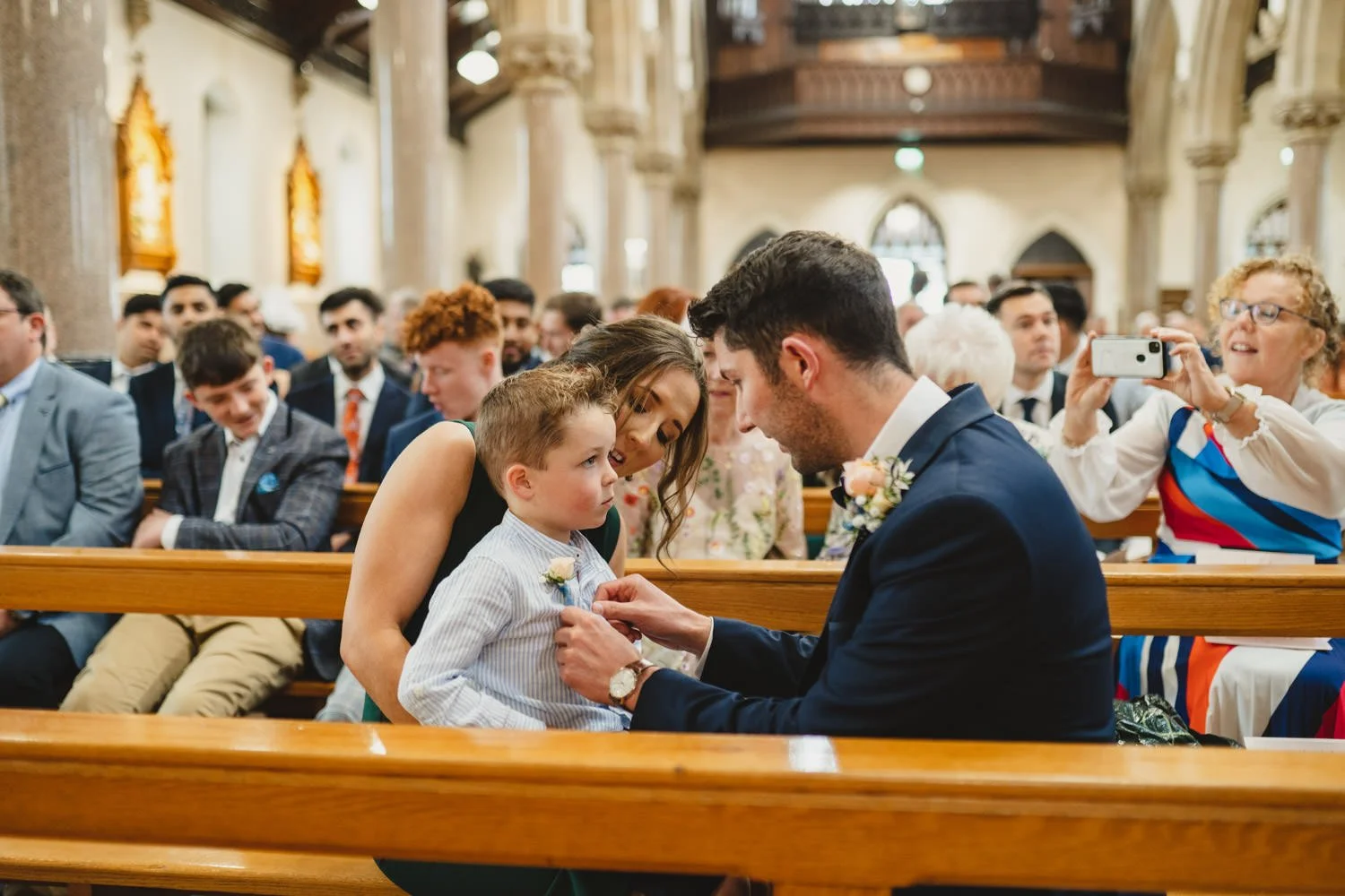  Beth Bradley and Colm Hicks wedding in the Sacred Heart Church in Omagh with wedding reception in Castle Leslie Estate in Glaslough, Monaghan.  Entertainment by Jazz Gazette and The Rare Aul Stuff 
