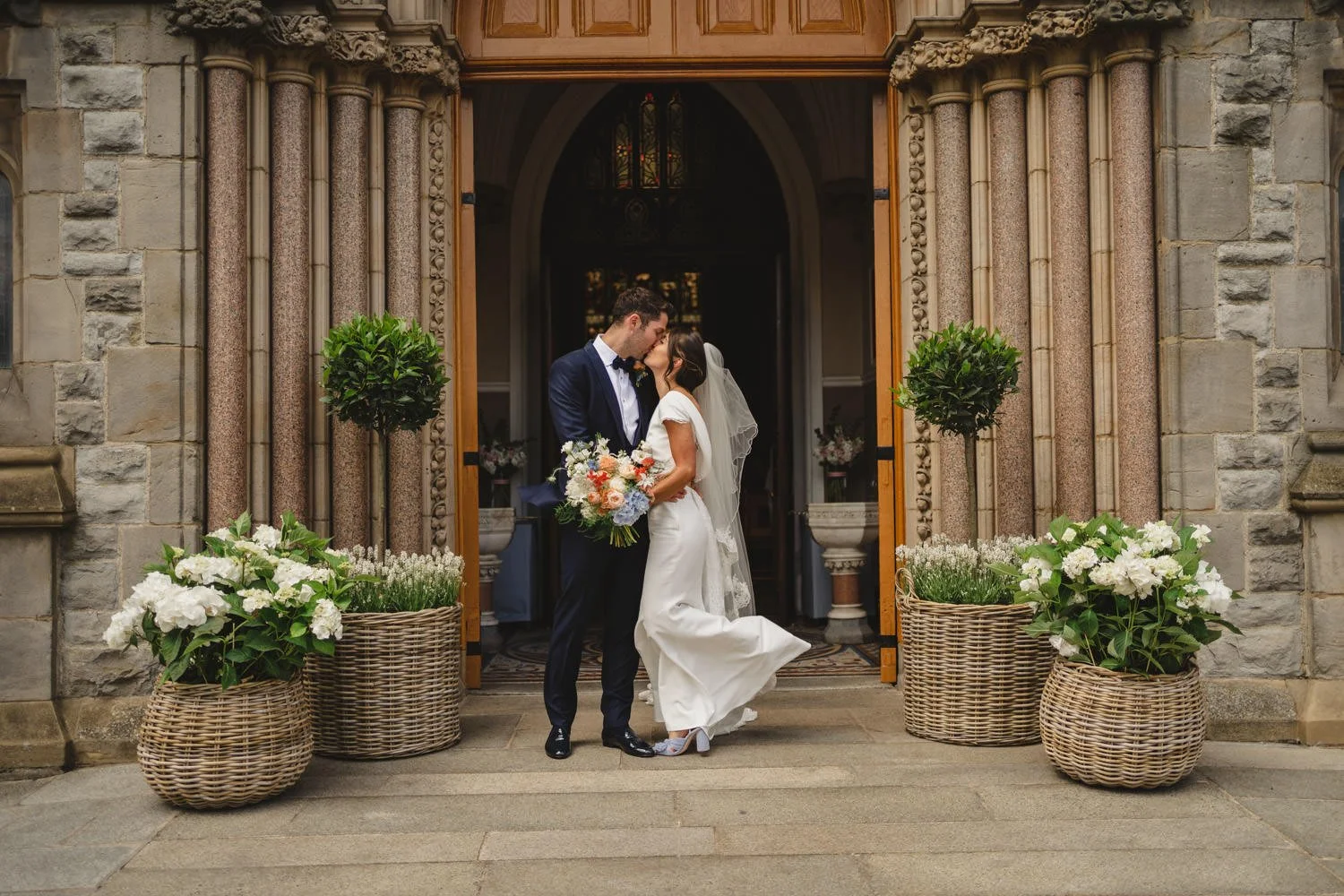  Beth Bradley and Colm Hicks wedding in the Sacred Heart Church in Omagh with wedding reception in Castle Leslie Estate in Glaslough, Monaghan.  Entertainment by Jazz Gazette and The Rare Aul Stuff 