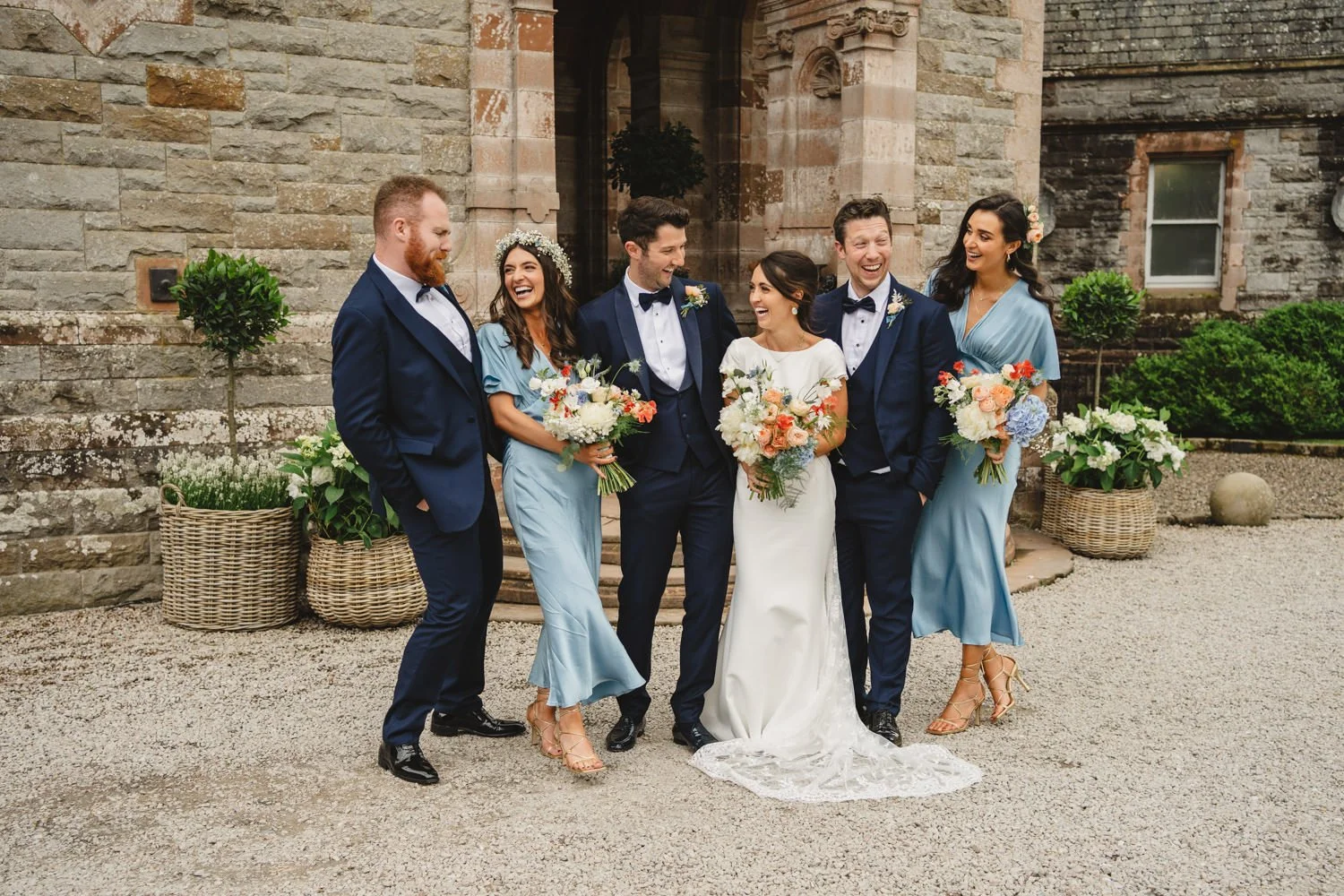  Beth Bradley and Colm Hicks wedding in the Sacred Heart Church in Omagh with wedding reception in Castle Leslie Estate in Glaslough, Monaghan.  Entertainment by Jazz Gazette and The Rare Aul Stuff 