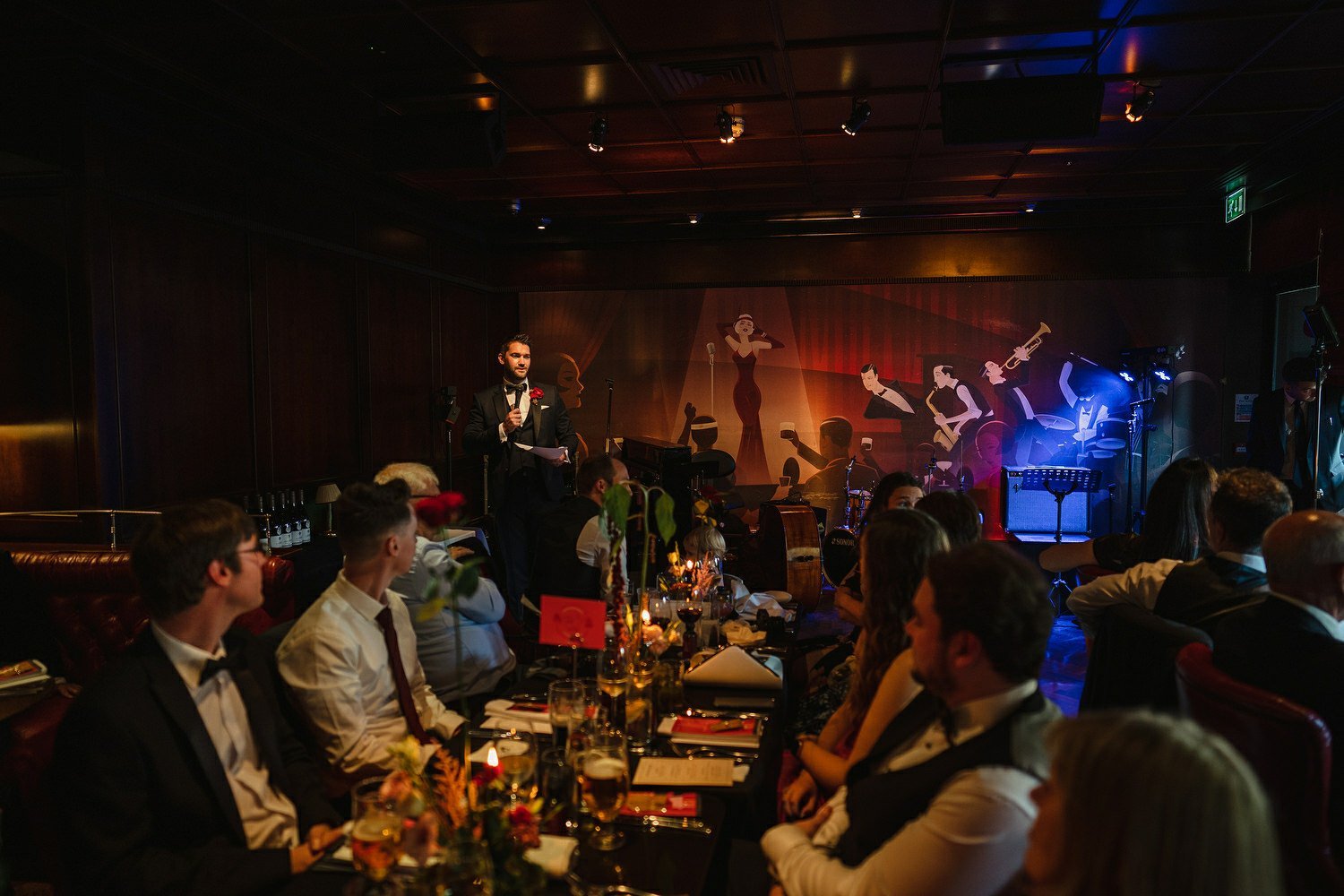 A wedding inside Bert's Jazz bar in Belfast, Northern Ireland