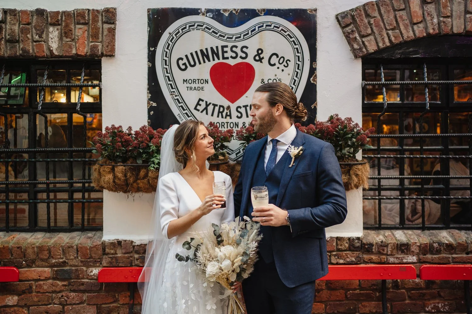  Laura and Matthews wedding in the Muddler’s Club restaurant in Belfast’s Cathedral Quarter. The couple got ready in the Hilton hotel before heading to St.Malachy’s church for their ceremony. Afterwards, we took photos around Cathedral Quarter before