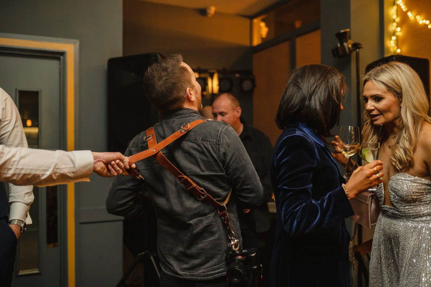  Laura and Matthews wedding in the Muddler’s Club restaurant in Belfast’s Cathedral Quarter. The couple got ready in the Hilton hotel before heading to St.Malachy’s church for their ceremony. Afterwards, we took photos around Cathedral Quarter before